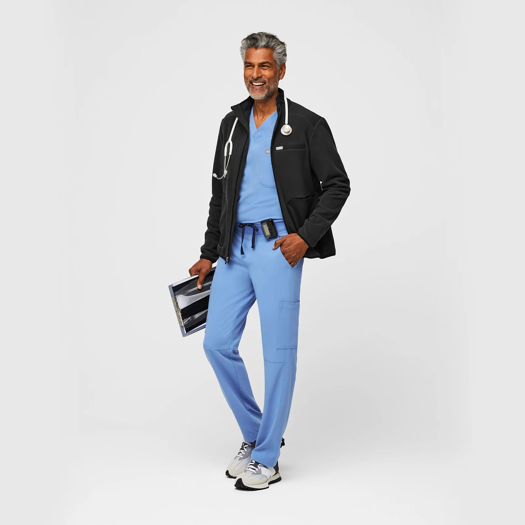 Men's Ceil Blue Axim™ - Short Cargo Scrub Pants - Image 2