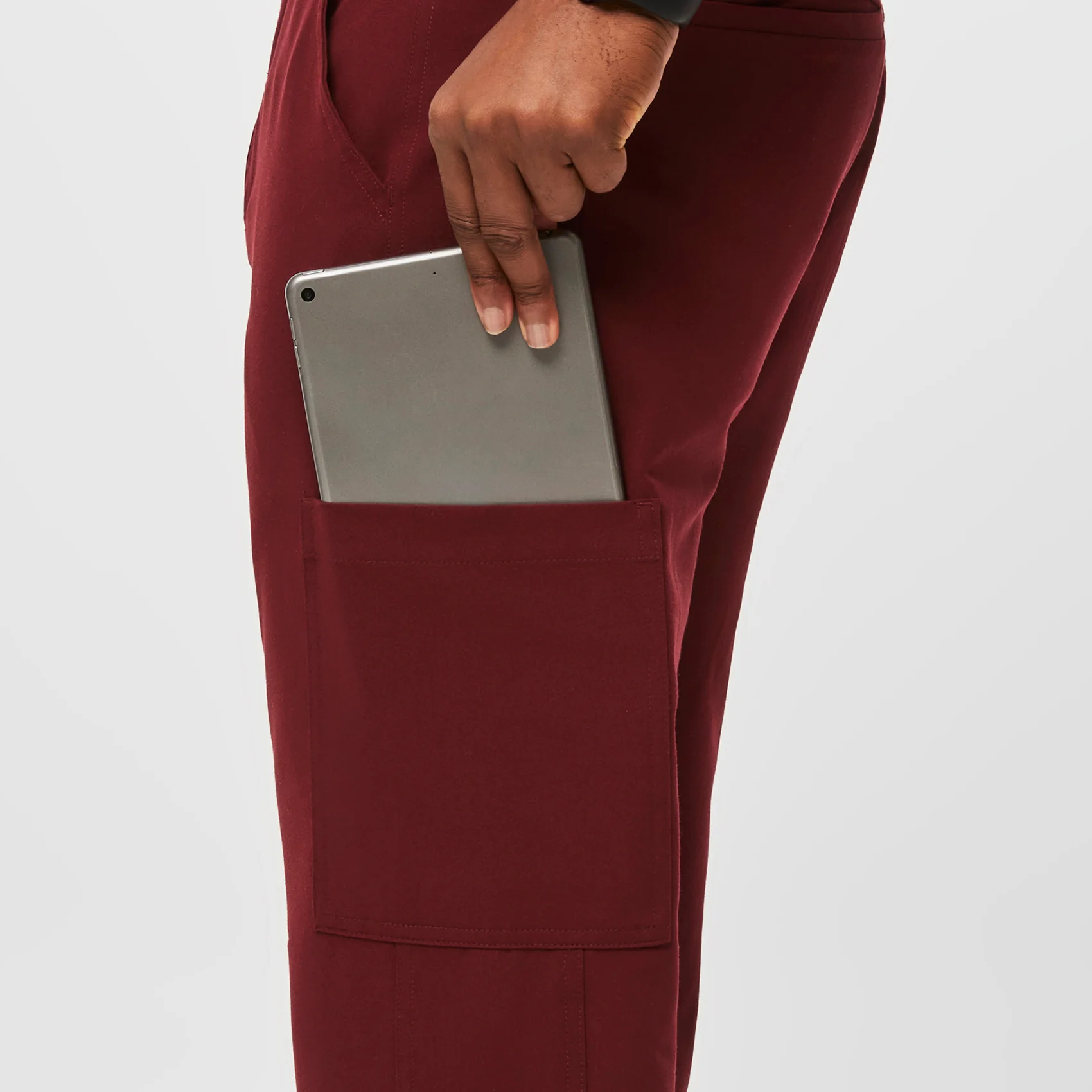 men's Burgundy Axim™ - Short Cargo Scrub Pants (3XL - 6XL) - Image 7