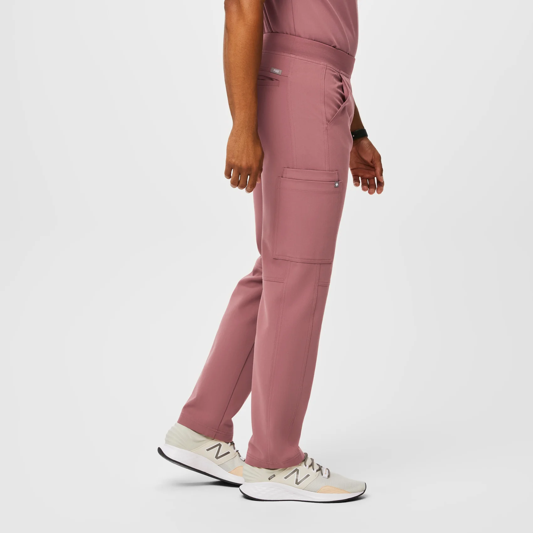 men's Mauve Axim™ - Tall Cargo Scrub Pants (3XL - 6XL) - Image 3