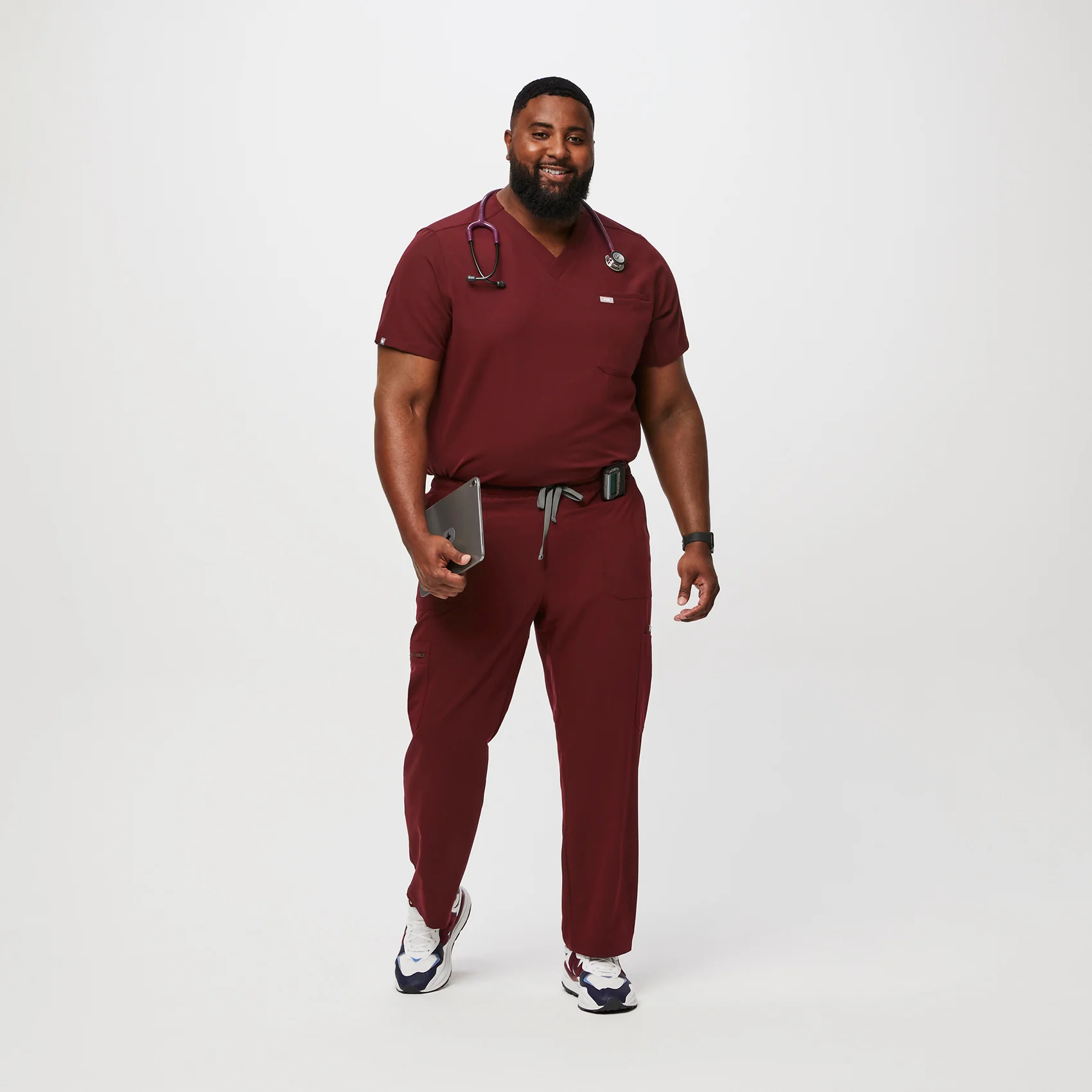 men's Burgundy Cairo™- Cargo Scrub Pants (3XL - 6XL) - Image 2