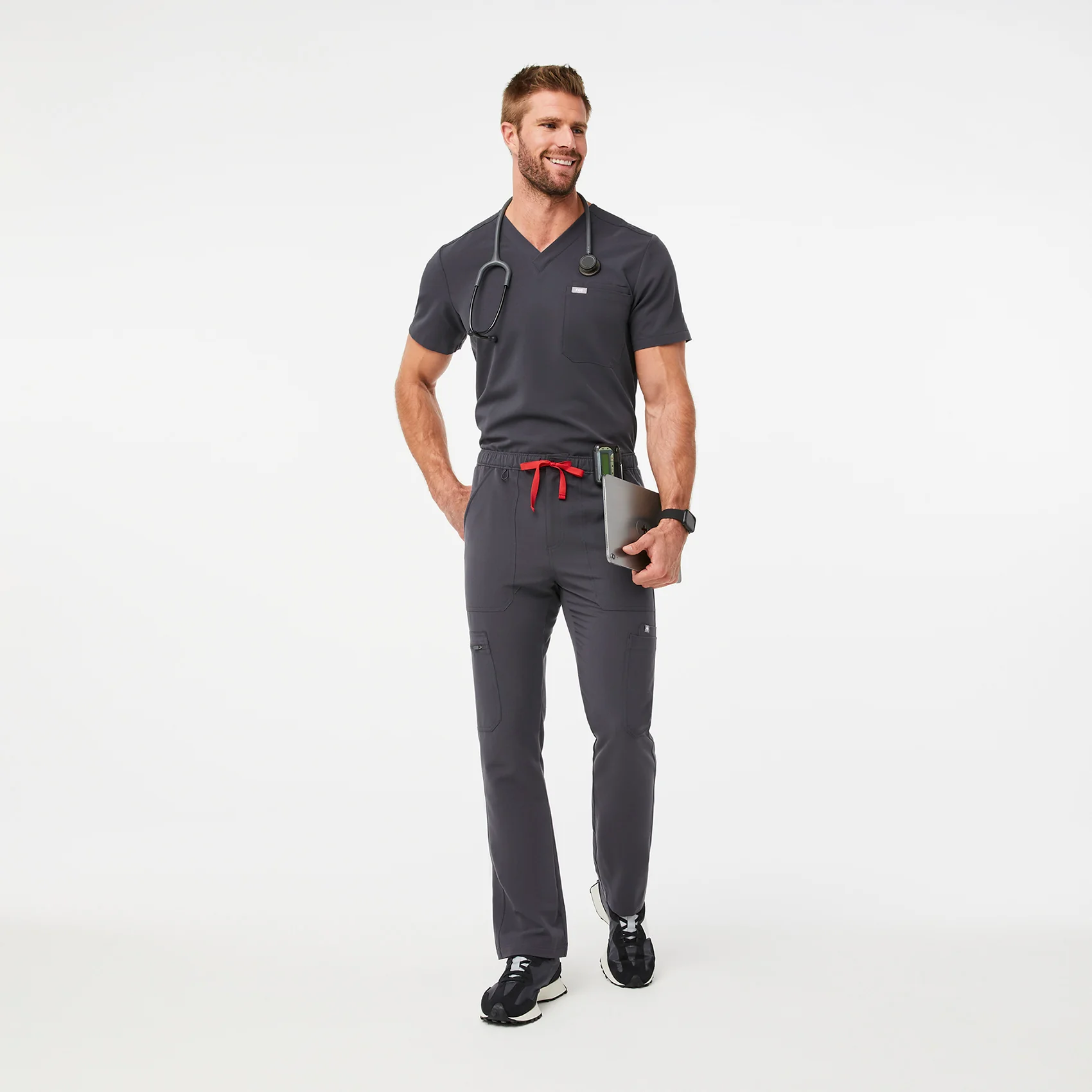 men's Charcoal Cairo™- Cargo Scrub Pants (3XL - 6XL) - Image 2