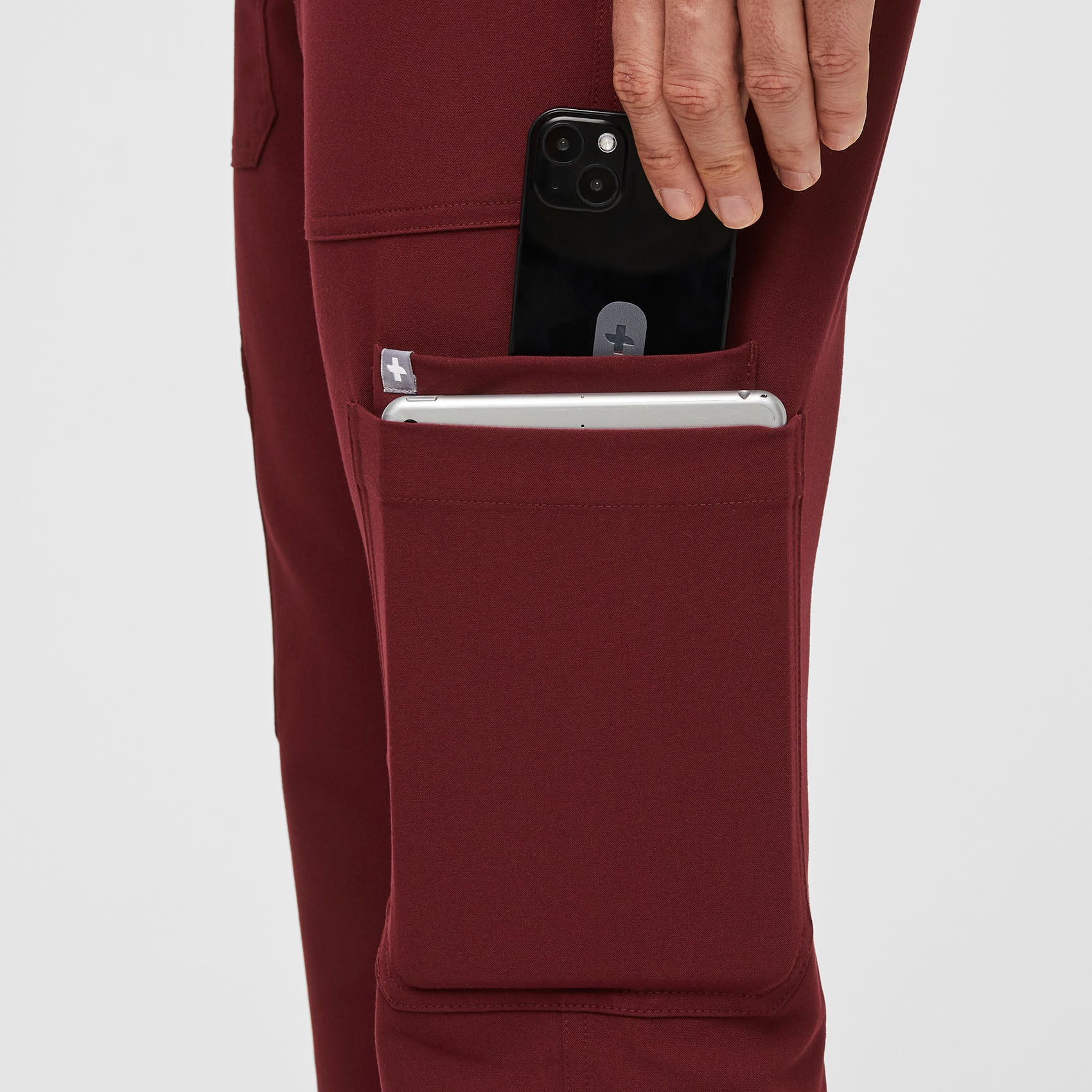 Men's Burgundy Cairo™ - Short Cargo Scrub Pants - Image 7