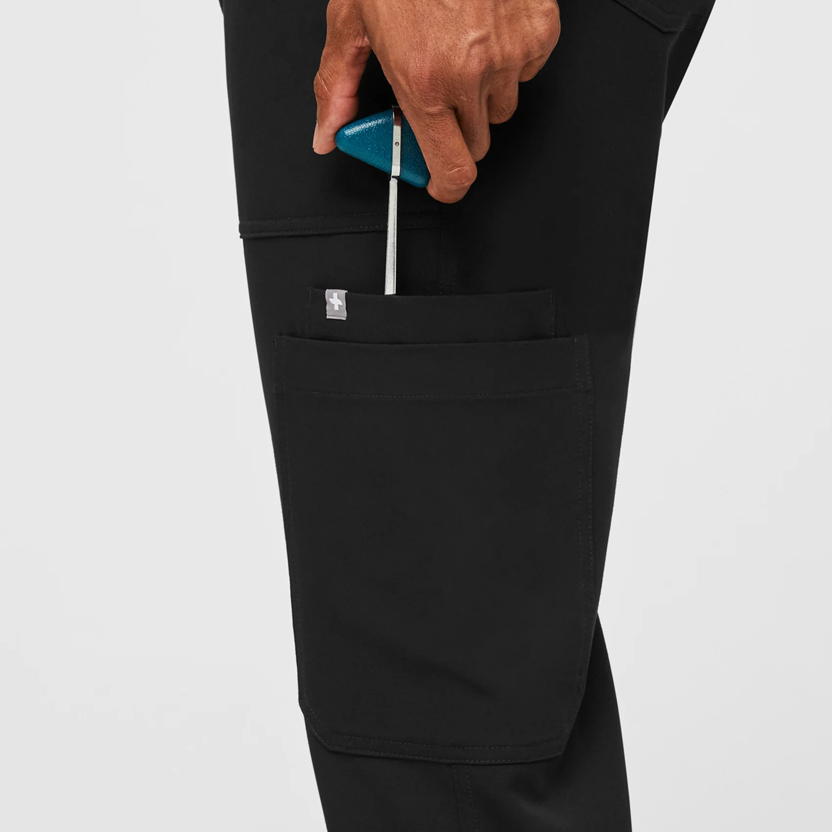Men's Black Cairo™ - Short Cargo Scrub Pants - Image 6