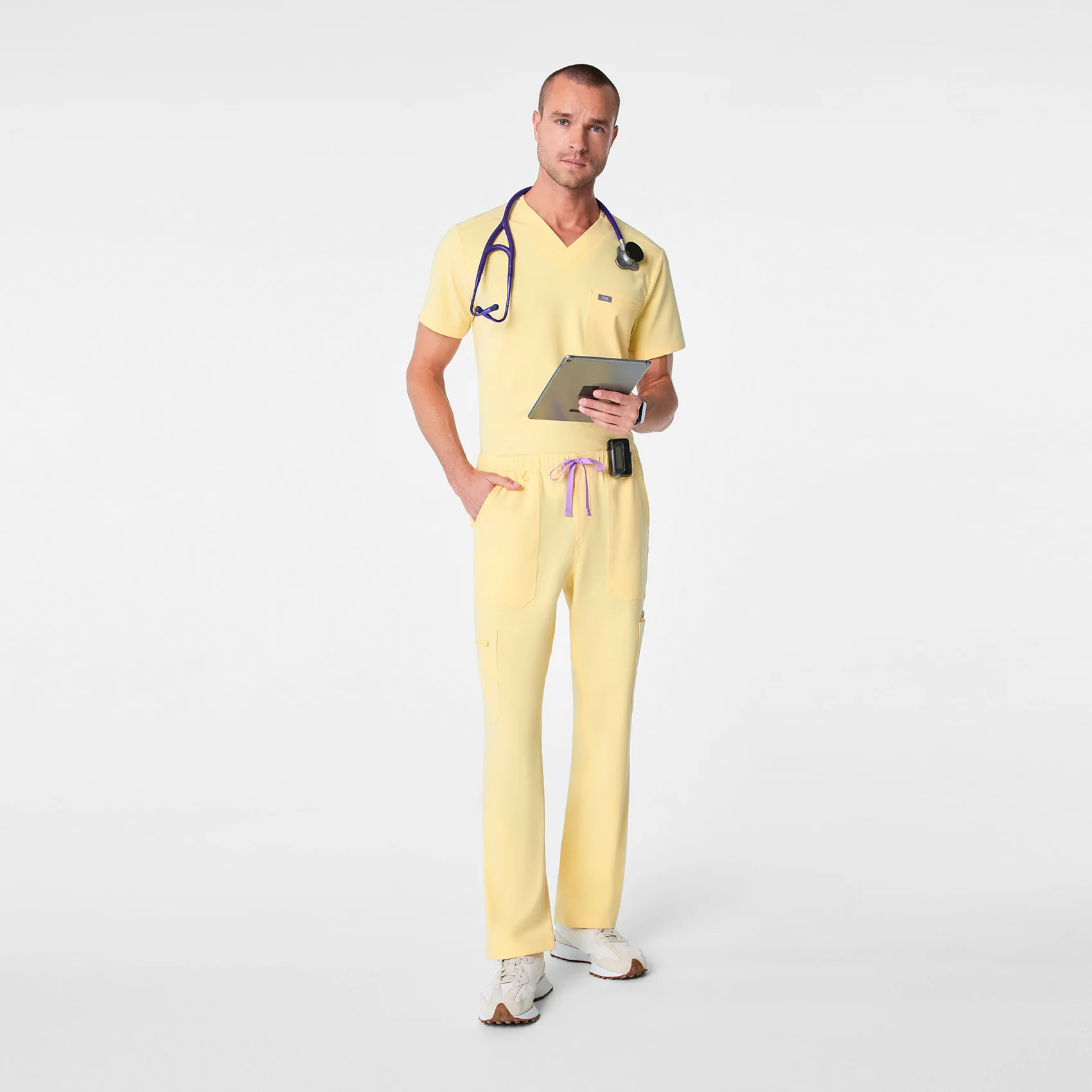 men's Butter Yellow Cairo - Cargo Scrub Pant™ - Image 2