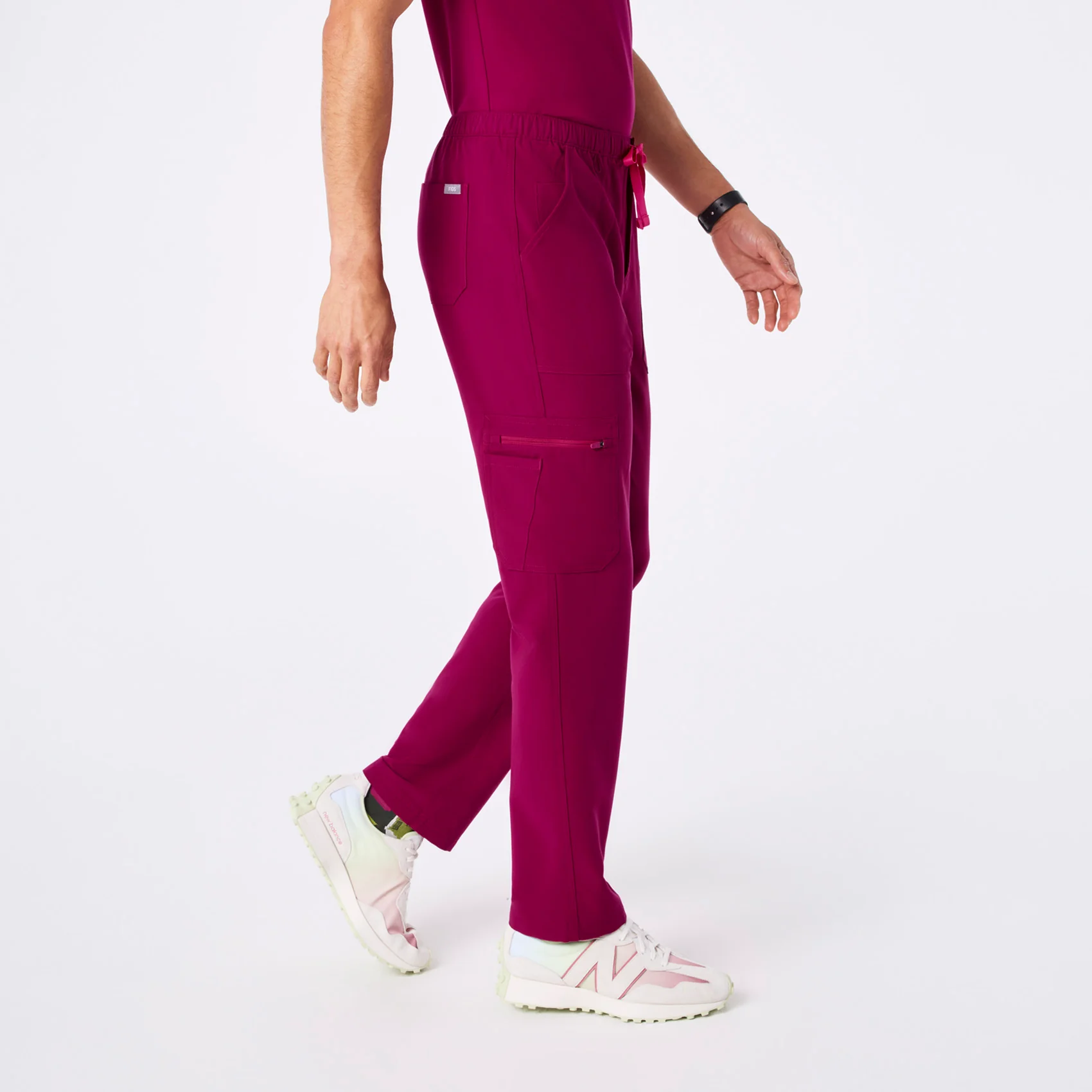 men's Dark Magenta Cairo - Short Cargo Scrub Pant™ - Image 3
