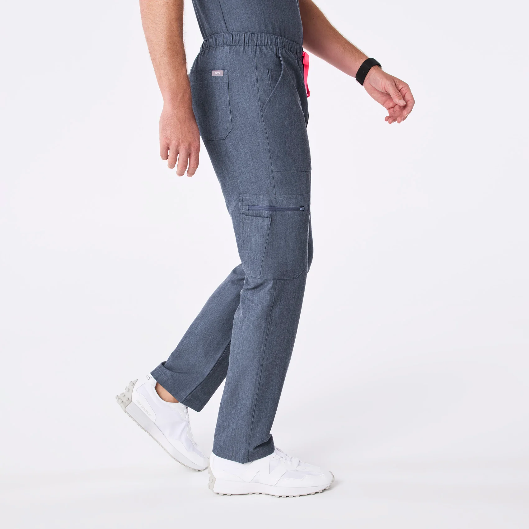 men's Heather Denim Cairo - Tall Cargo Scrub Pant™ - Image 3