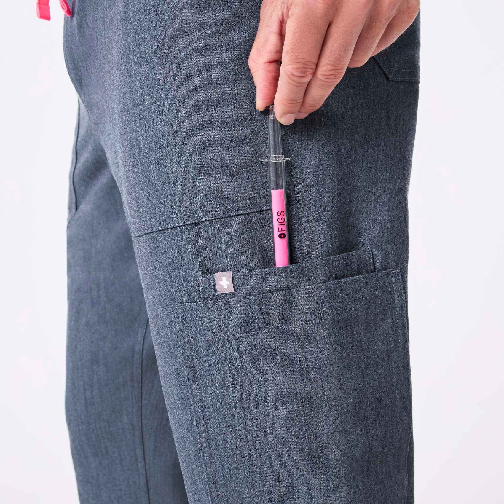 men's Heather Denim Cairo - Tall Cargo Scrub Pant™ - Image 9