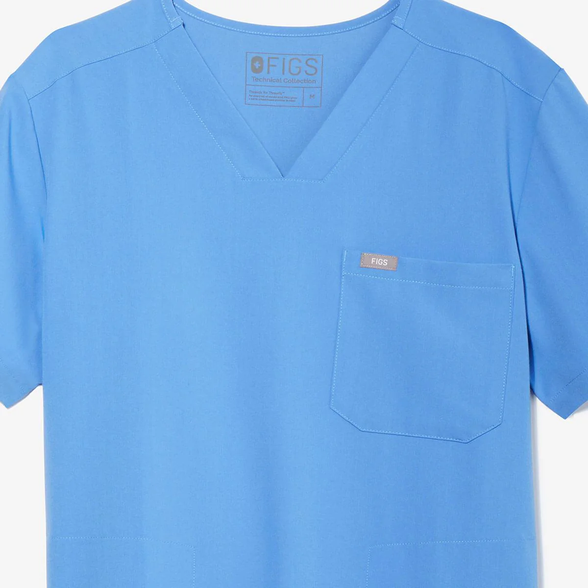 Men's Ceil Blue Chisec™ - Three-Pocket Scrub Top - Image 7