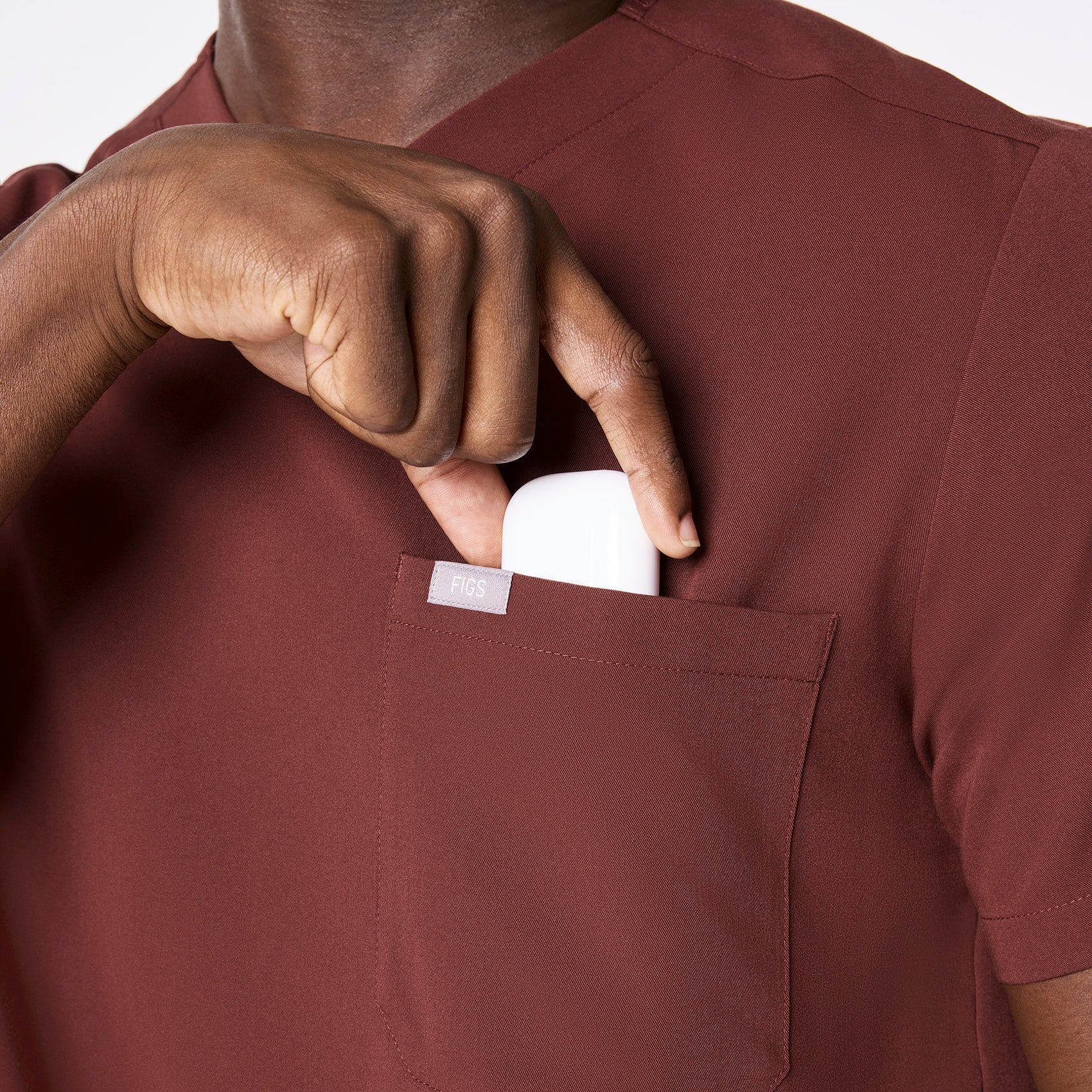 men's Walnut Chisec - Three-Pocket Scrub Top™ - Image 5