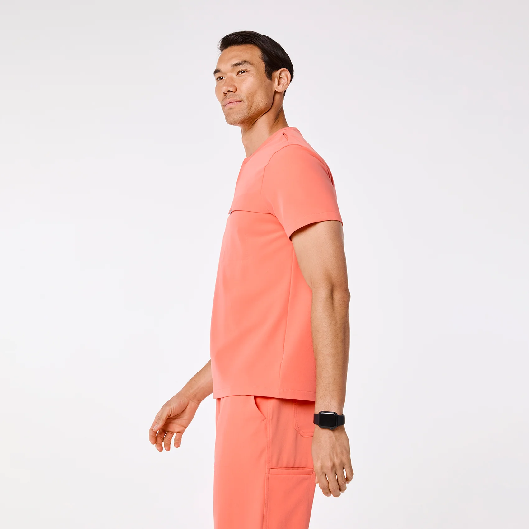 men's Sunset Drift Corfield - Henley Scrub Top - Image 3