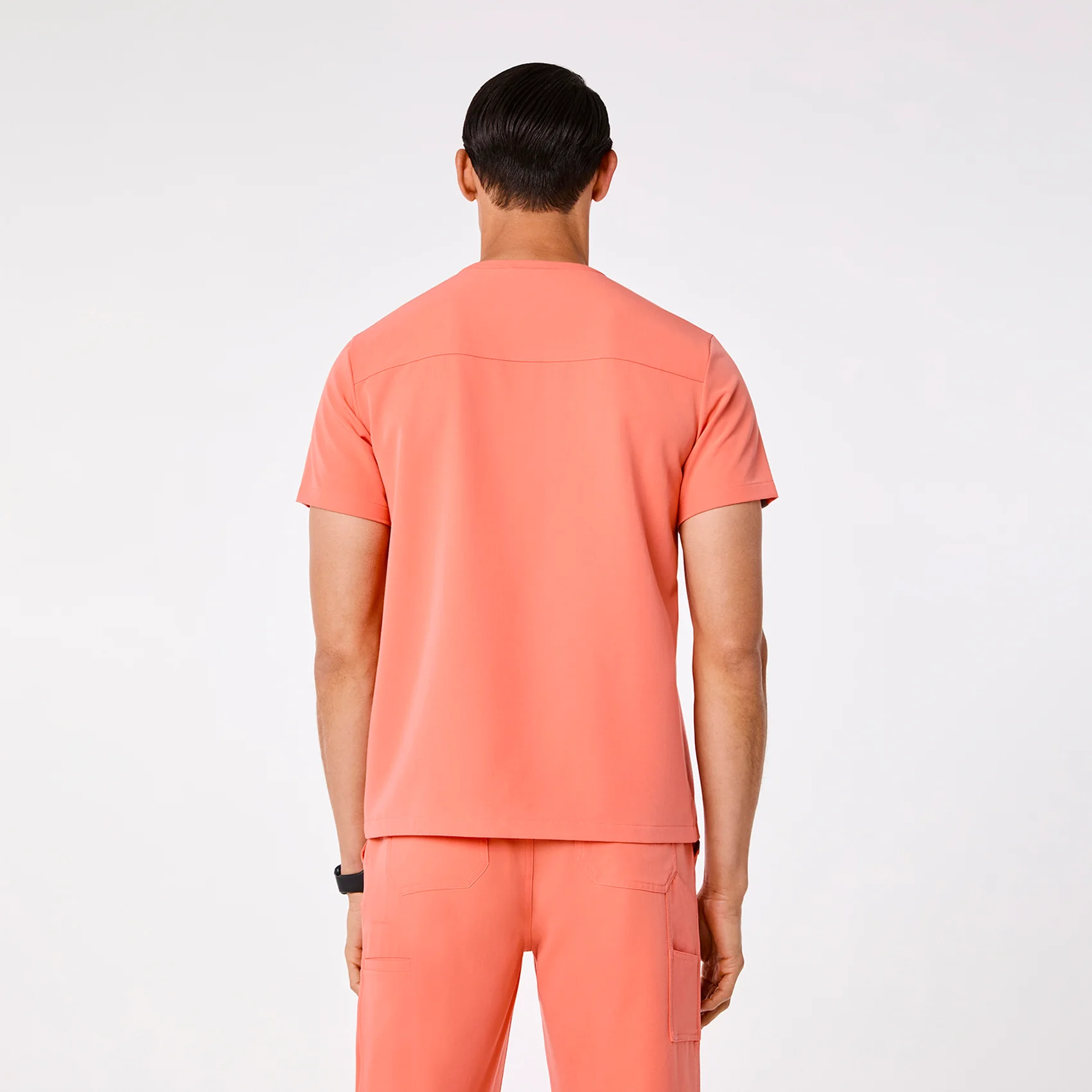 men's Sunset Drift Corfield - Henley Scrub Top - Image 4