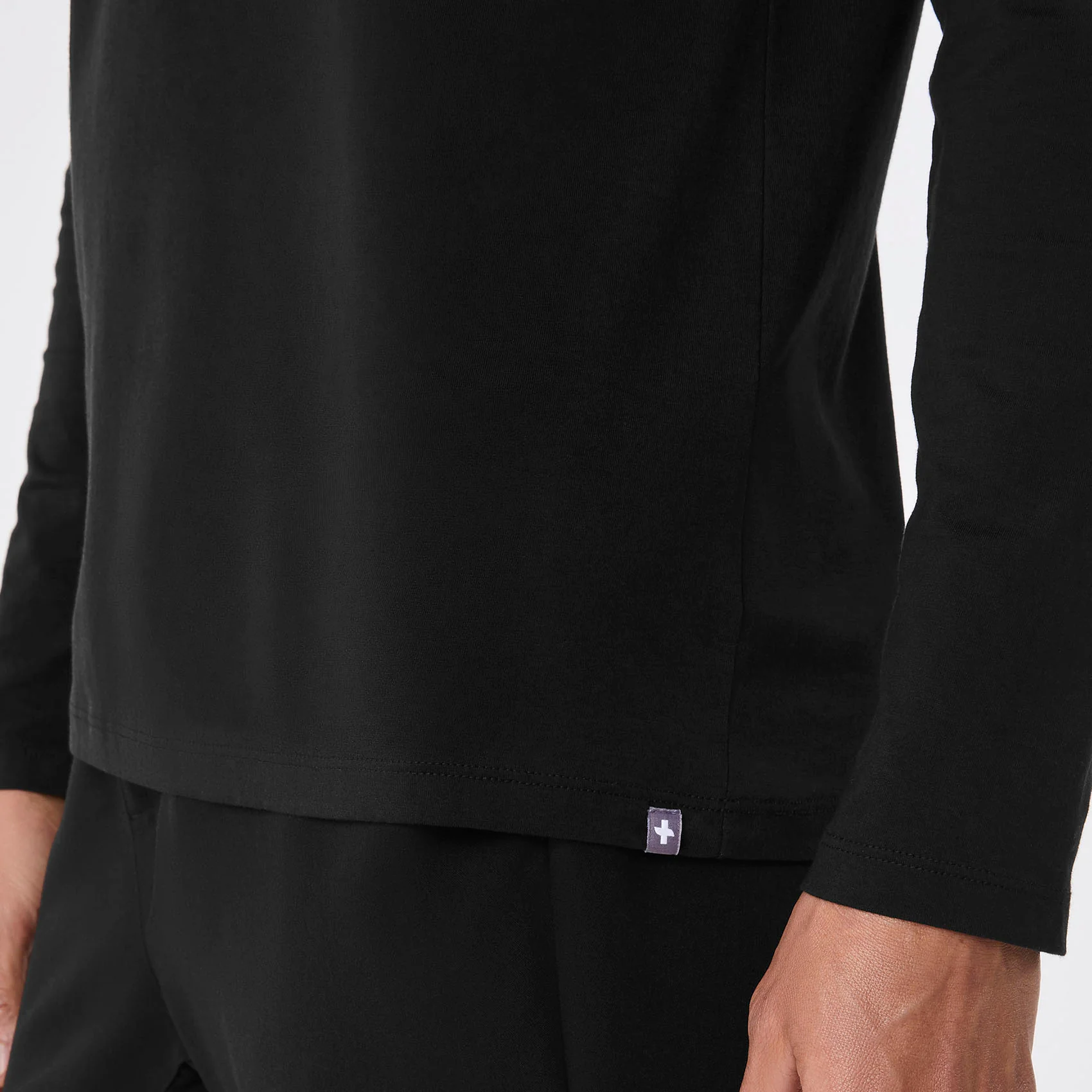 men's Black Favorite Snack Supersoft - Longsleeve Underscrub - Image 5