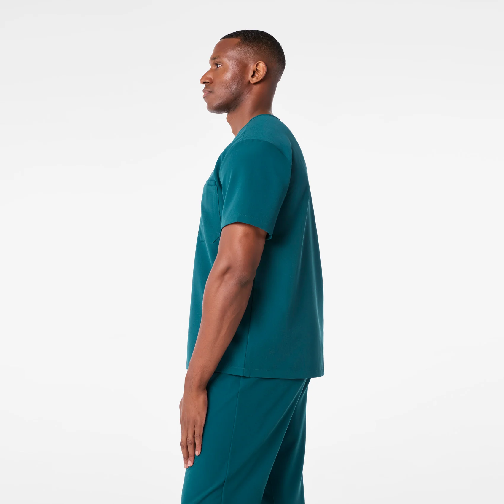 men's Caribbean Blue Leon - Three-Pocket Scrub Top™ - Image 3