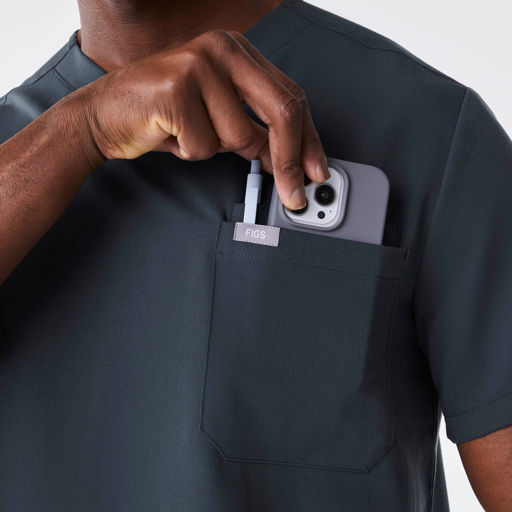 men's Dark Harbor Leon - Three-Pocket Scrub Top™ - Image 5