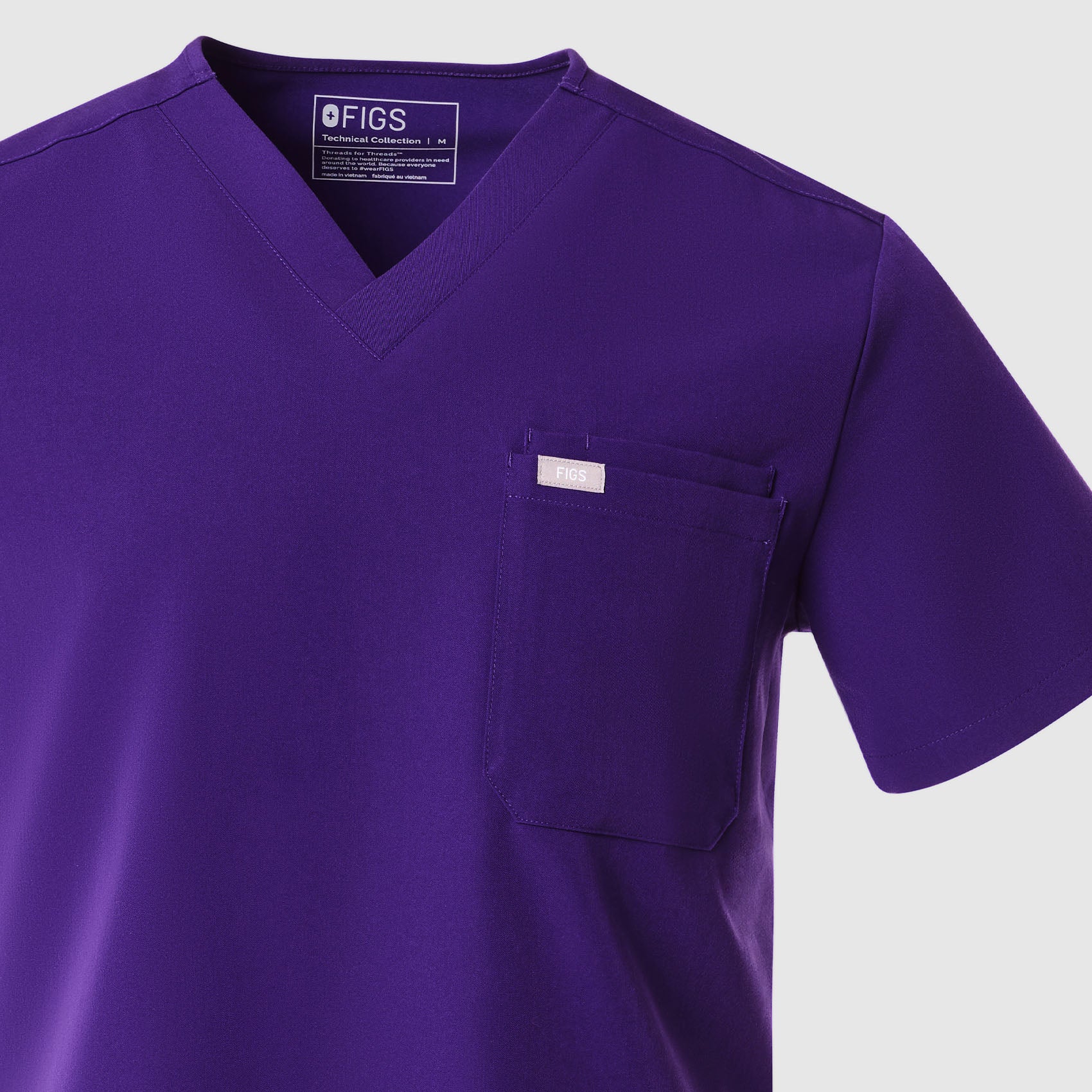 men's Purple Pulse Leon - Three-Pocket Scrub Top™ - Image 8