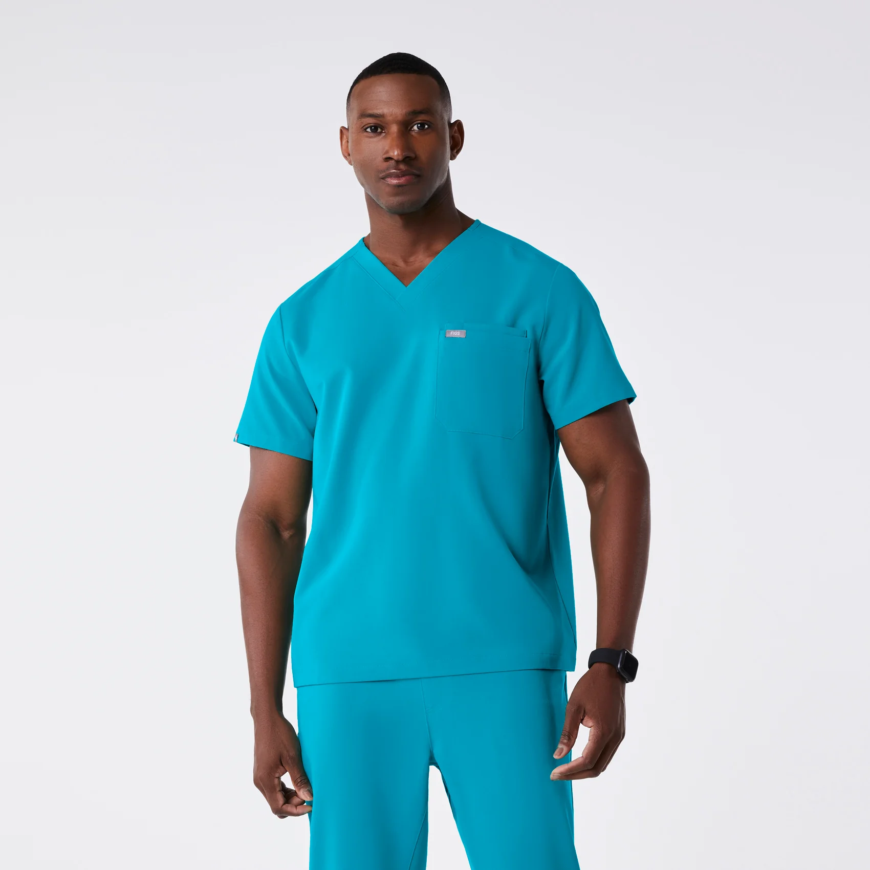 men's Teal Leon - Three-Pocket Scrub Top™