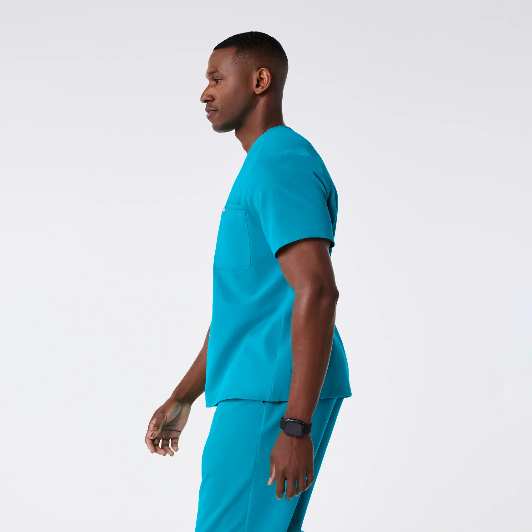 men's Teal Leon - Three-Pocket Scrub Top™ - Image 3