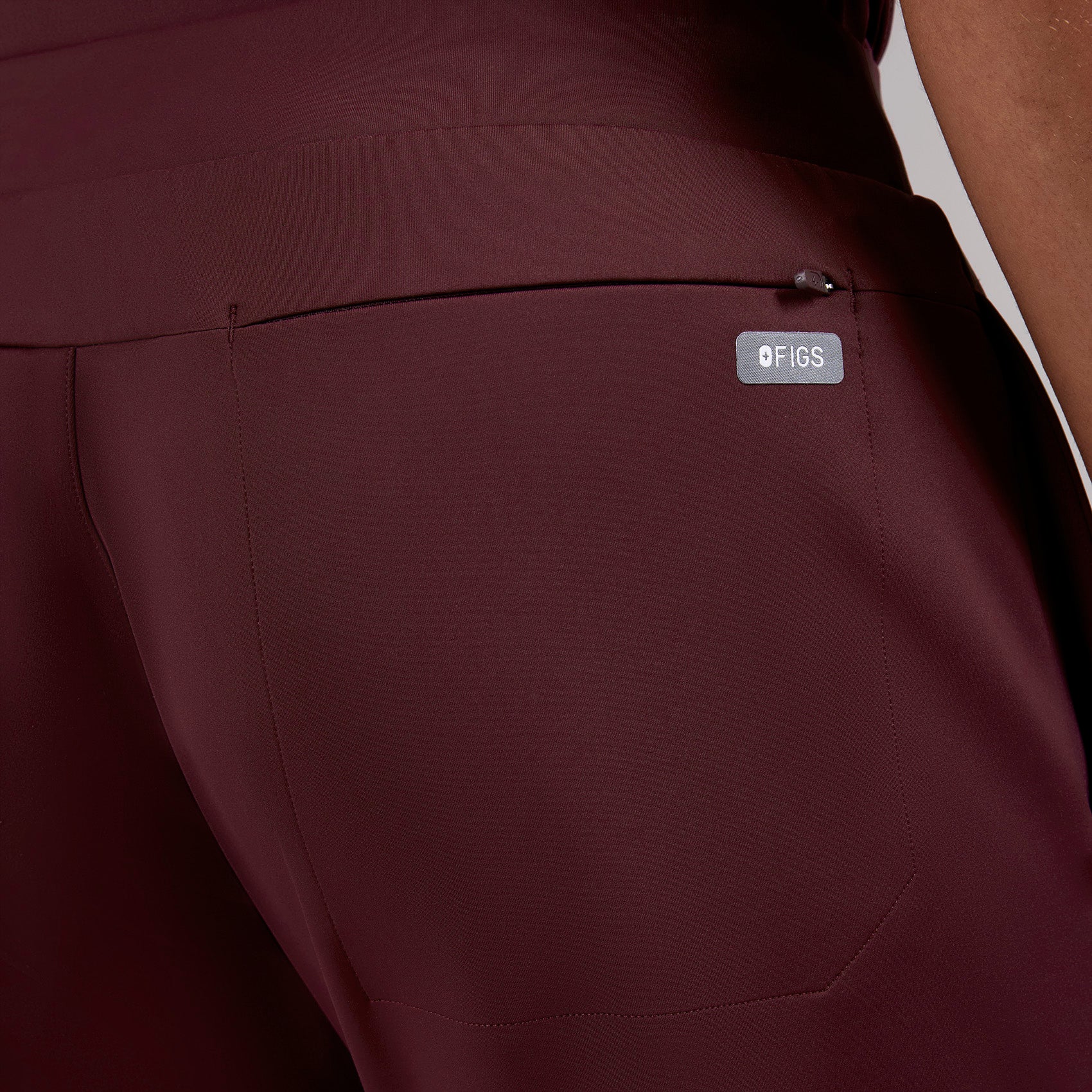 men's Burgundy Forster FORMx Jogger - Short Scrub Pant™ - Image 5