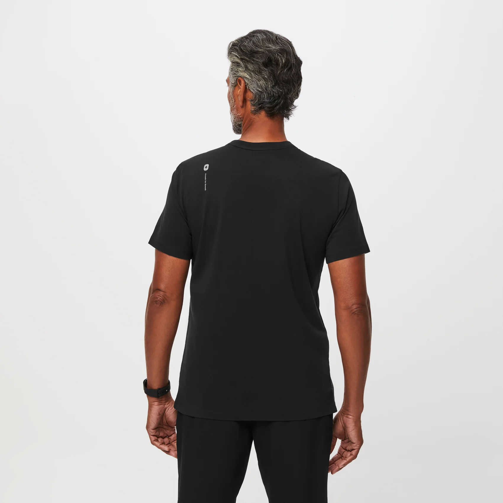 men's Black Awesome Humans Supersoft - Shortsleeve Underscrub - Image 4