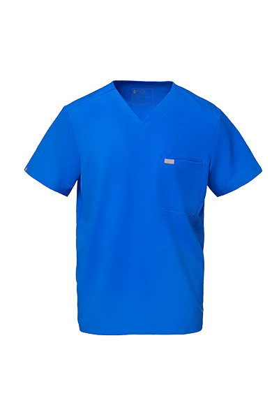men's Royal Blue Leon™- Three-Pocket Scrub Top (3XL - 6XL) - Image 8