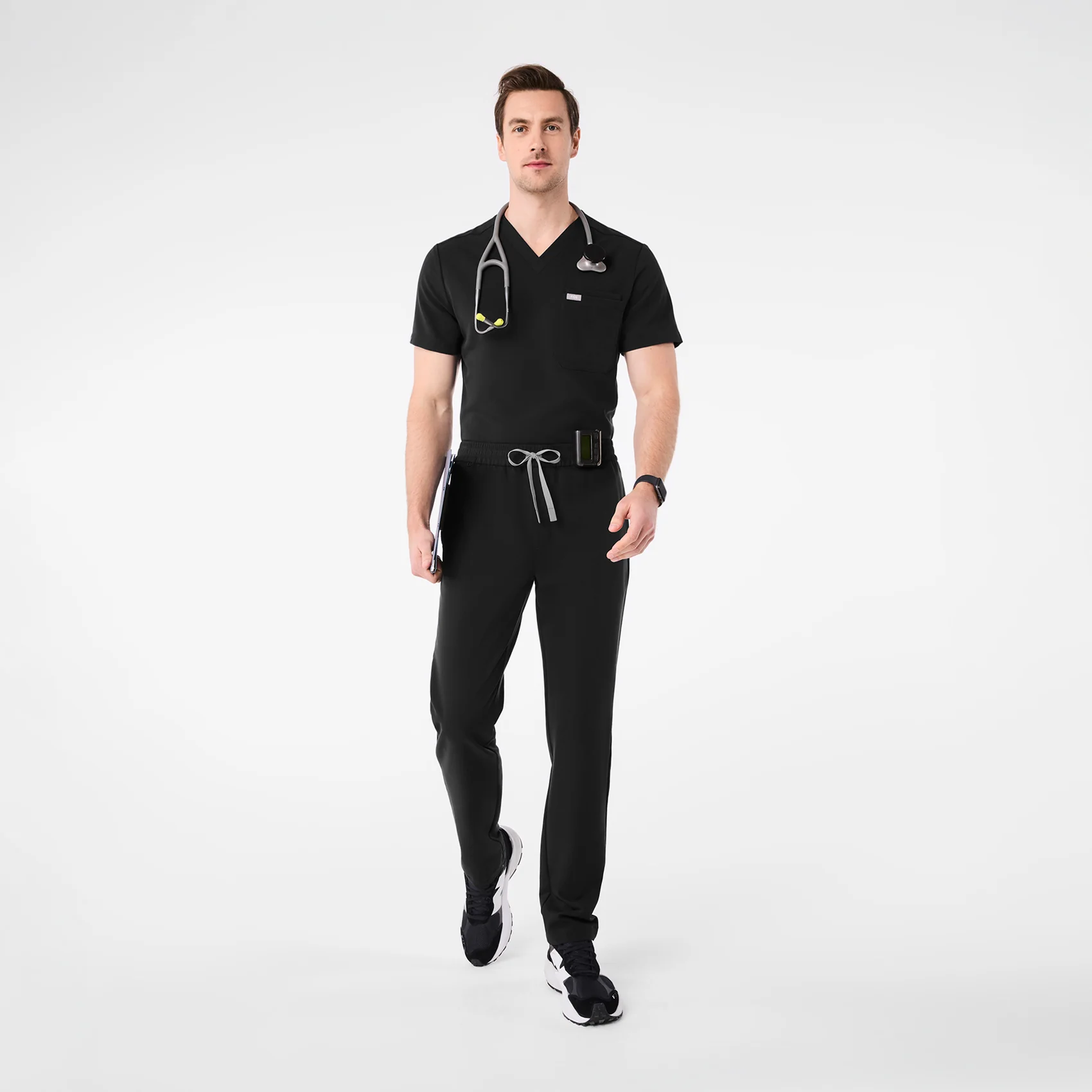 men's Black Lloyd Slim Tapered - Tall Scrub Pant - Image 2