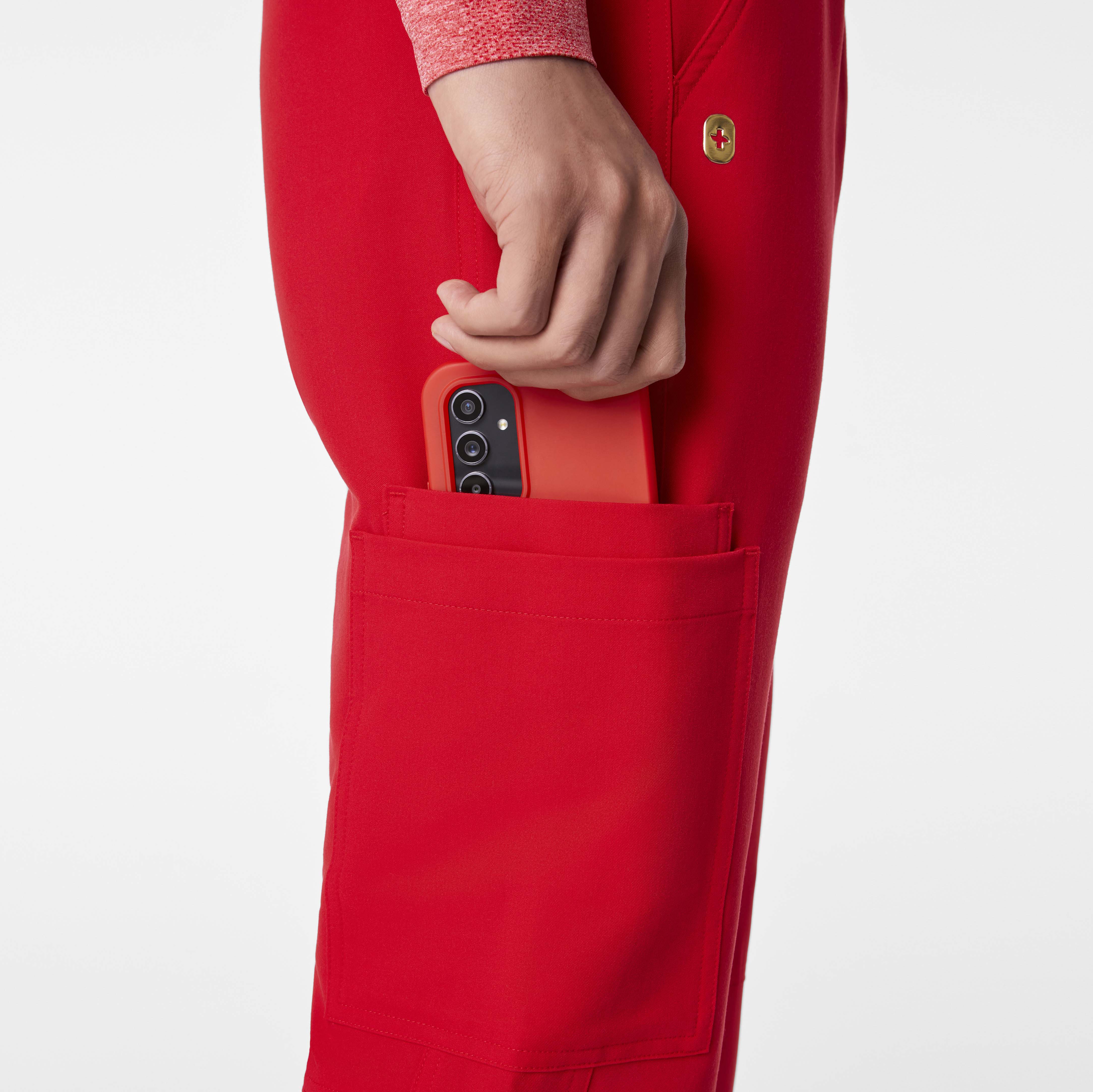 men's Lunar New Year Pop Red Axim - Tall Cargo Scrub Pant™ - Image 4