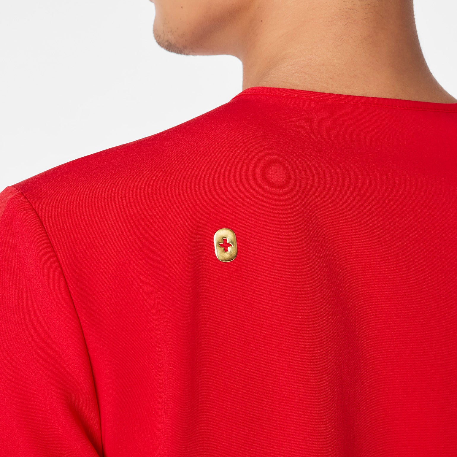 men's Lunar New Year Pop Red Chisec - Three-Pocket Scrub Top™ - Image 2
