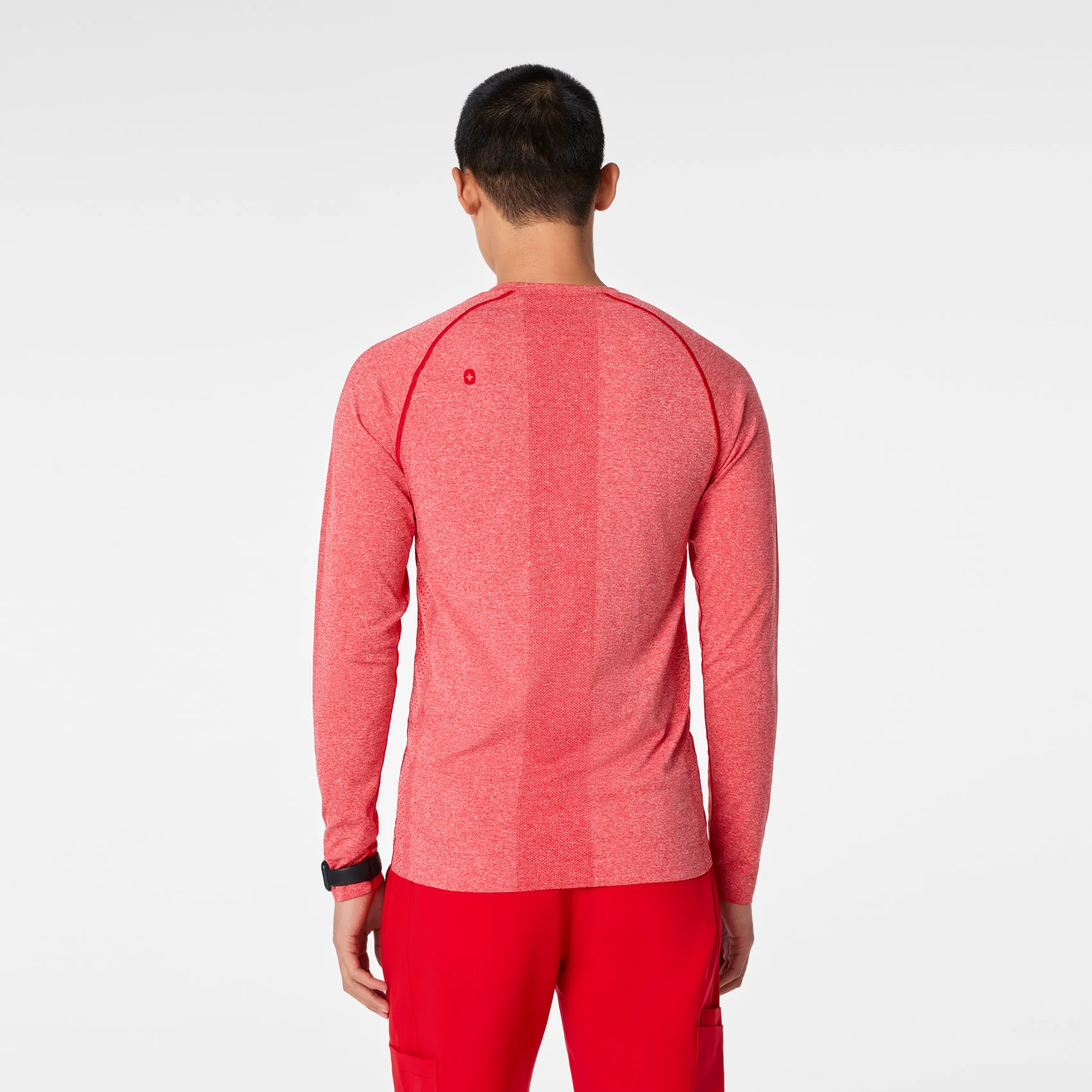 men's Lunar New Year Pop Red Makato Seamless - Longsleeve Underscrub - Image 4