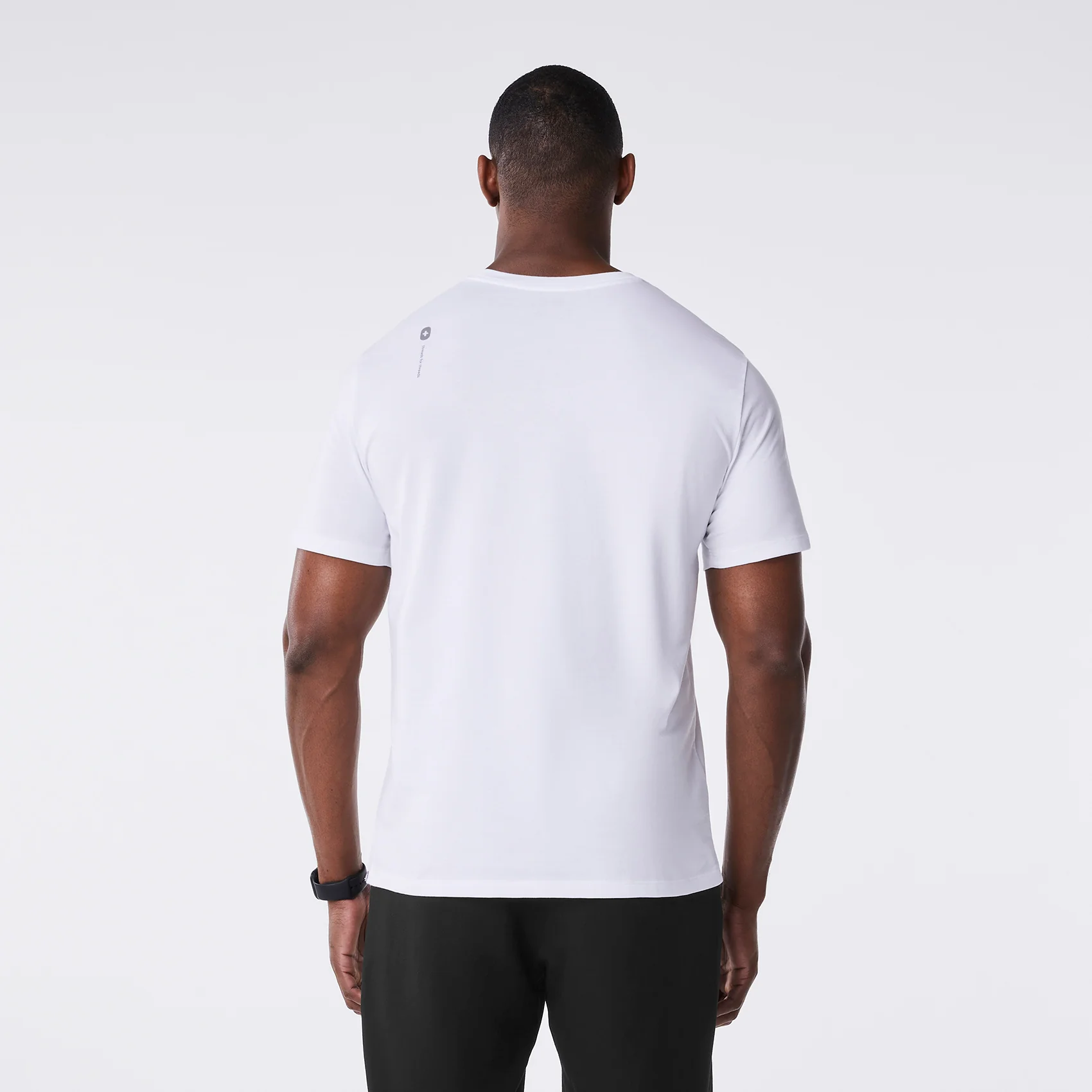 men's White Medical Assistant Supersoft - Shortsleeve Underscrub - Image 4