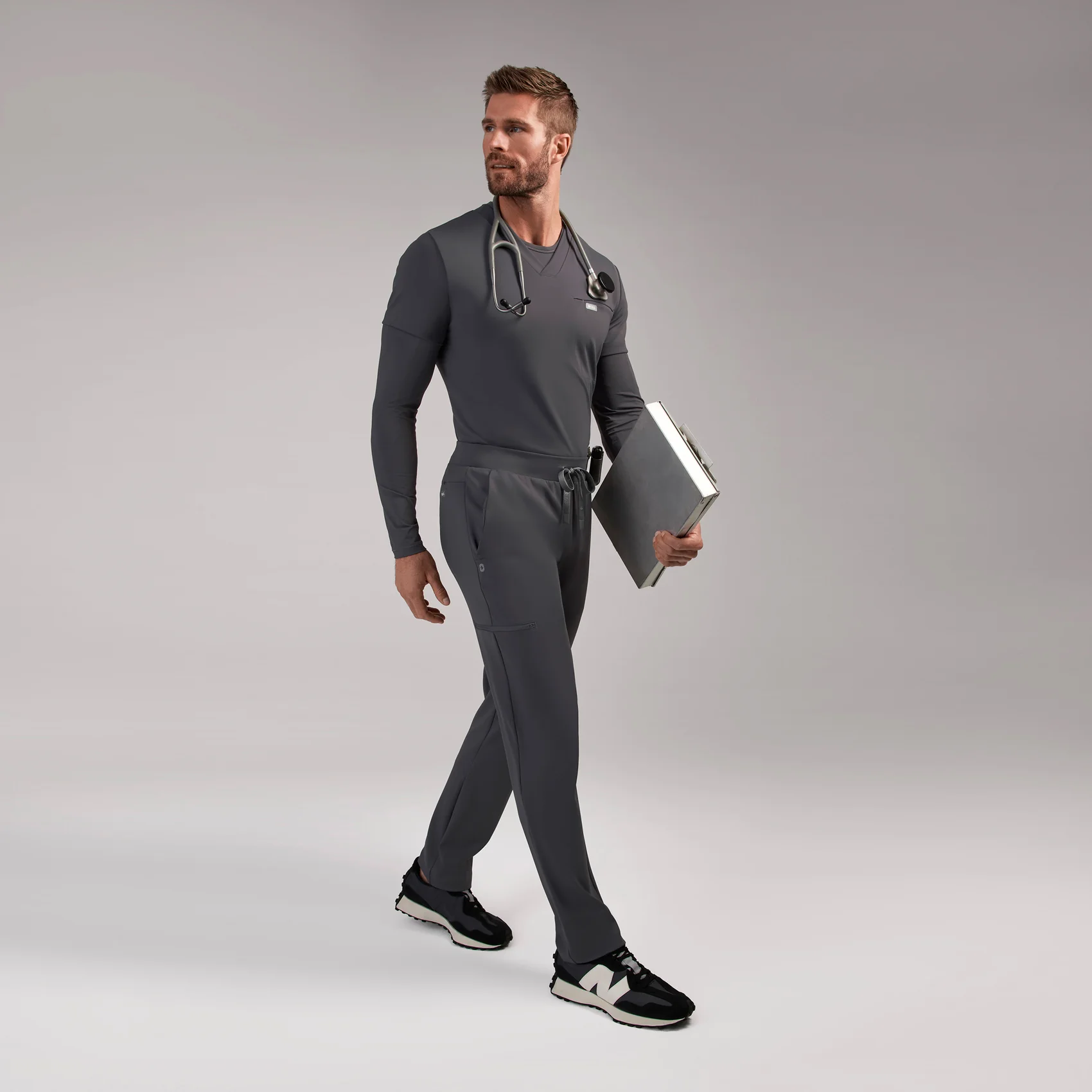 men's Charcoal Norris FORMx Straight Leg - Short Scrub Pant™ - Image 2