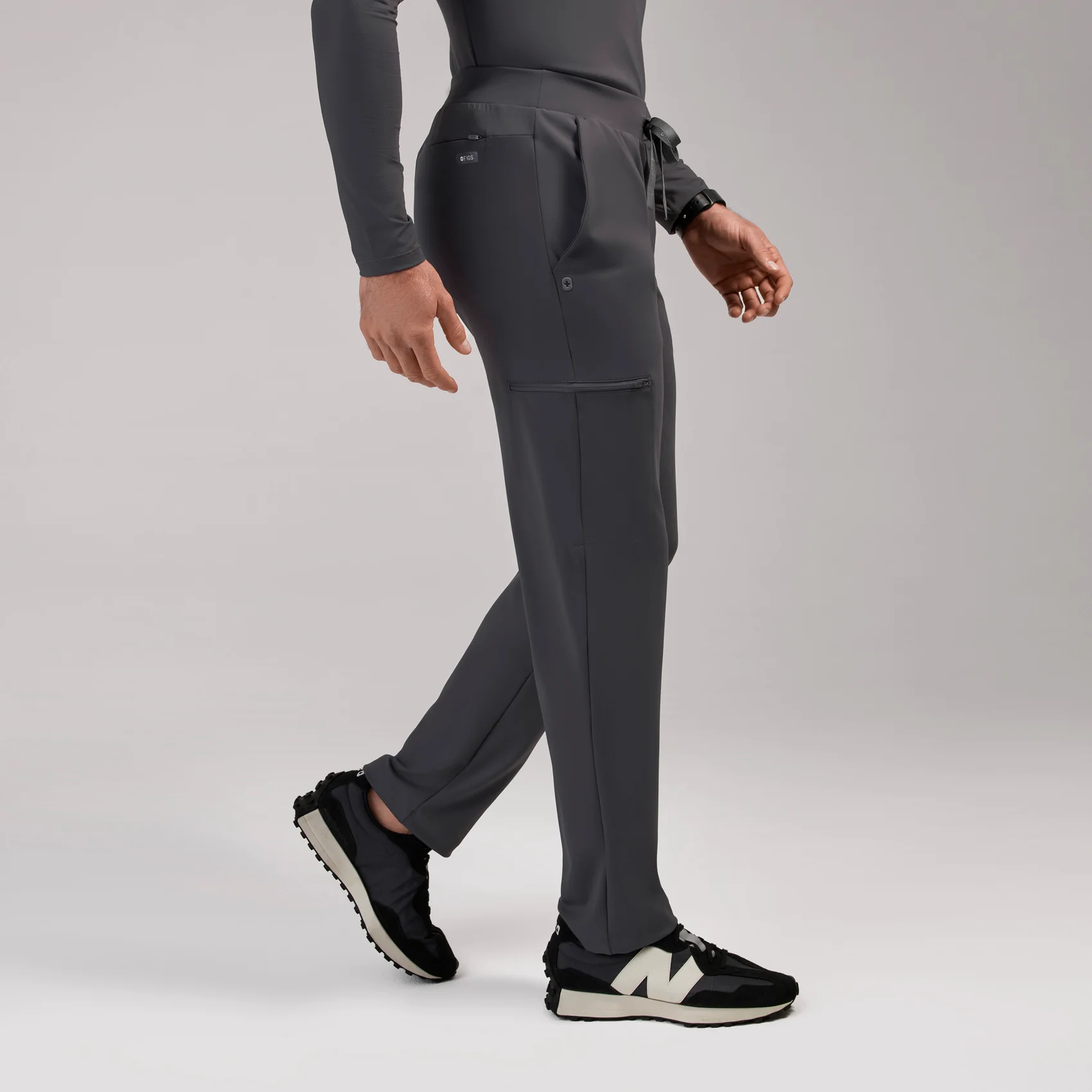 men's Charcoal Norris FORMx Straight Leg - Short Scrub Pant™ - Image 3