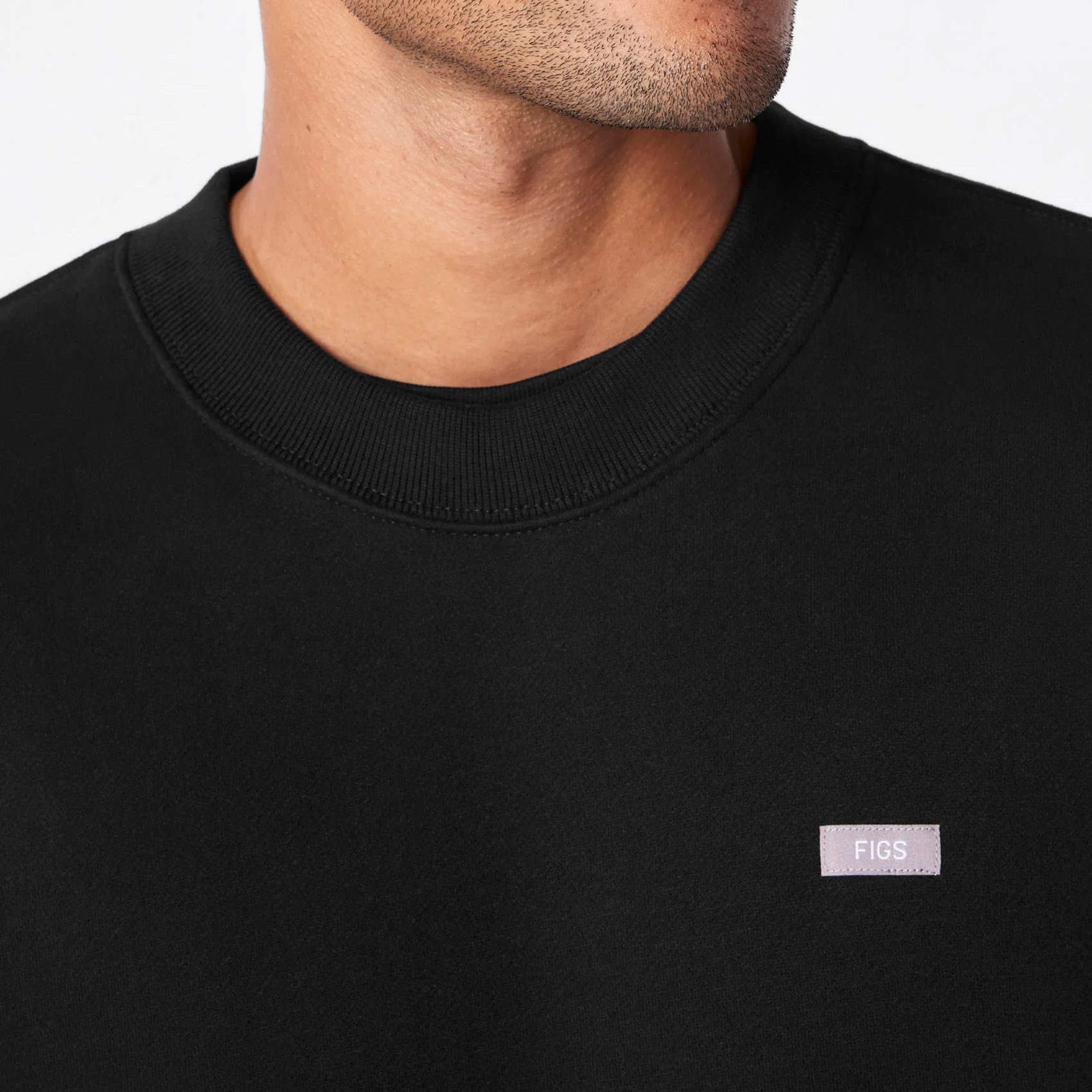 men's Black Off-Shift Relaxed - Crewneck Sweatshirt™ - Image 5