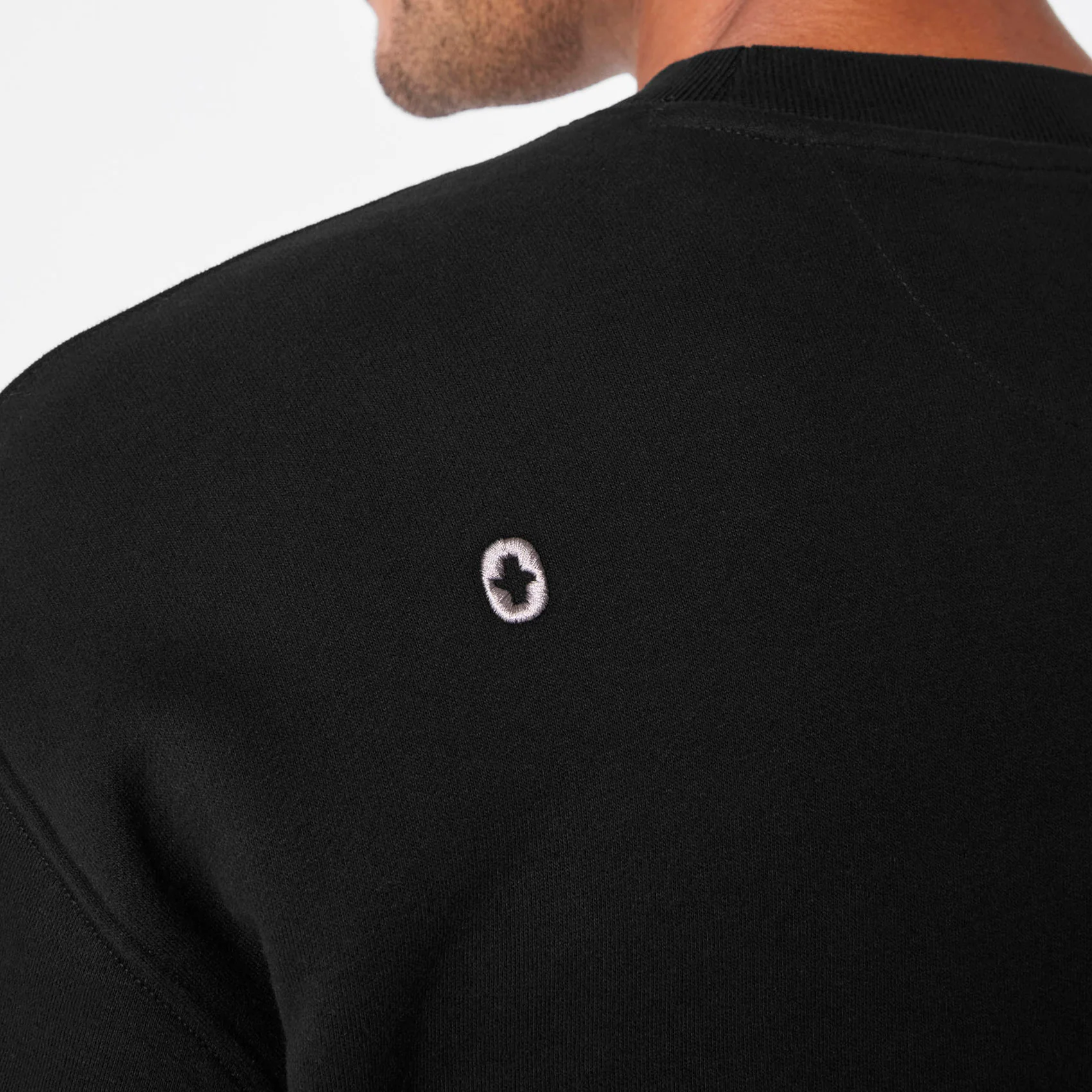 men's Black Off-Shift Relaxed - Crewneck Sweatshirt™ - Image 6