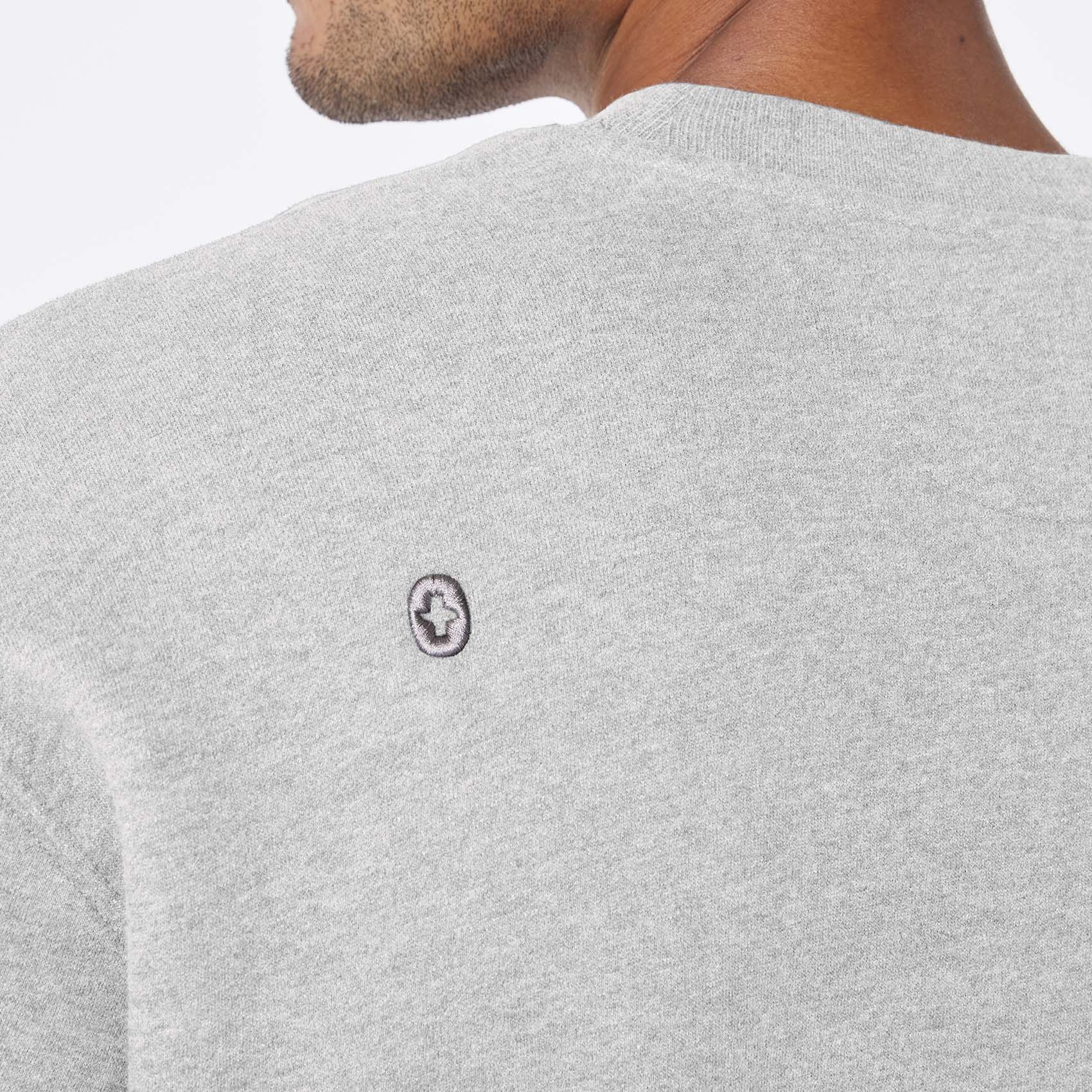 men's Heather Grey Off-Shift Relaxed - Crewneck Sweatshirt™ - Image 5
