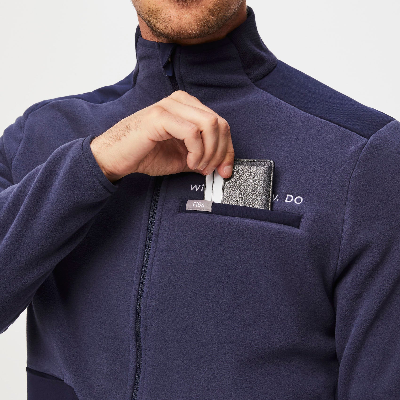 Men's Navy On-Shift™ - Fleece Jacket - Image 8