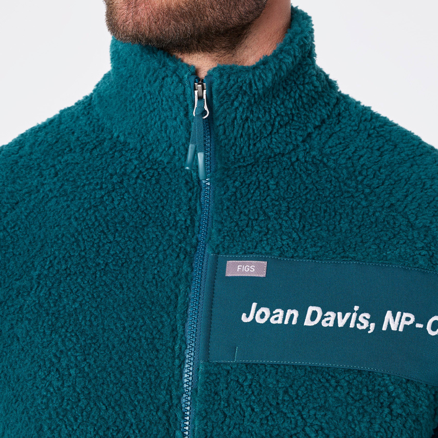 men's Caribbean Blue On Shift High Pile - Bomber Jacket™ - Image 6