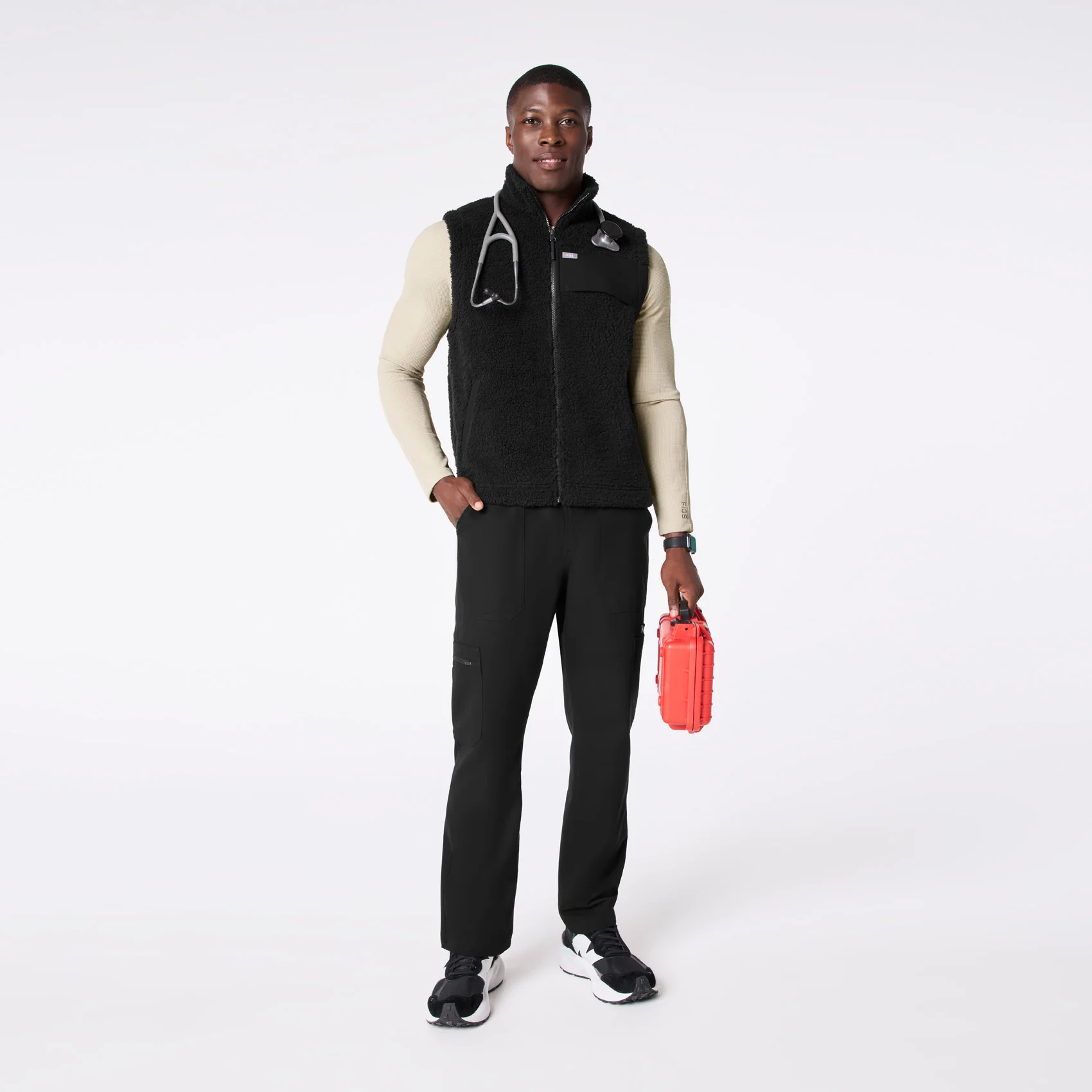 men's Black On-Shift High Pile Vest™ - Image 2