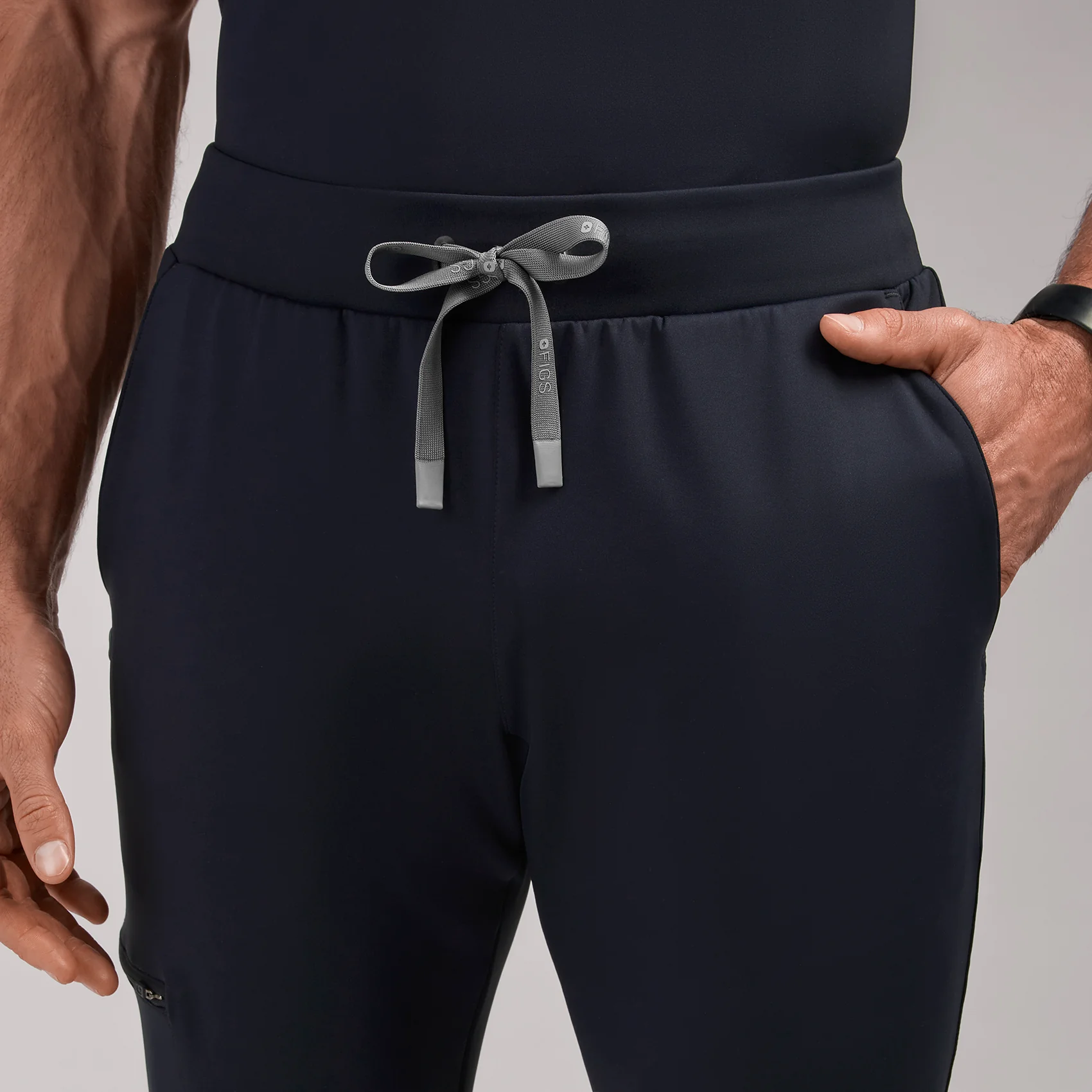 men's Navy Pierre FORMx Slim Tapered - Scrub Pant™ - Image 6
