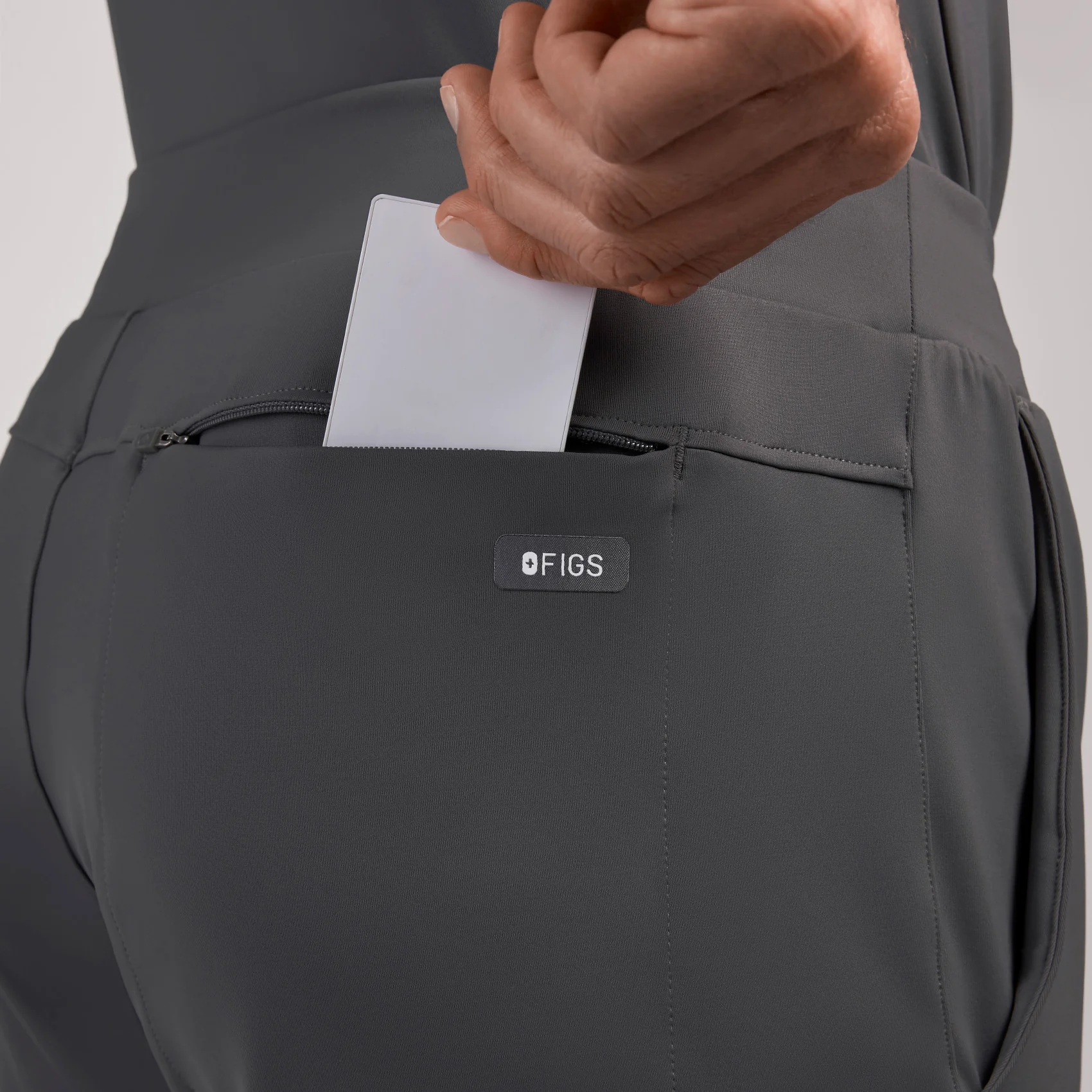 men's Charcoal Pierre FORMx Slim Tapered - Short Scrub Pant™ - Image 5