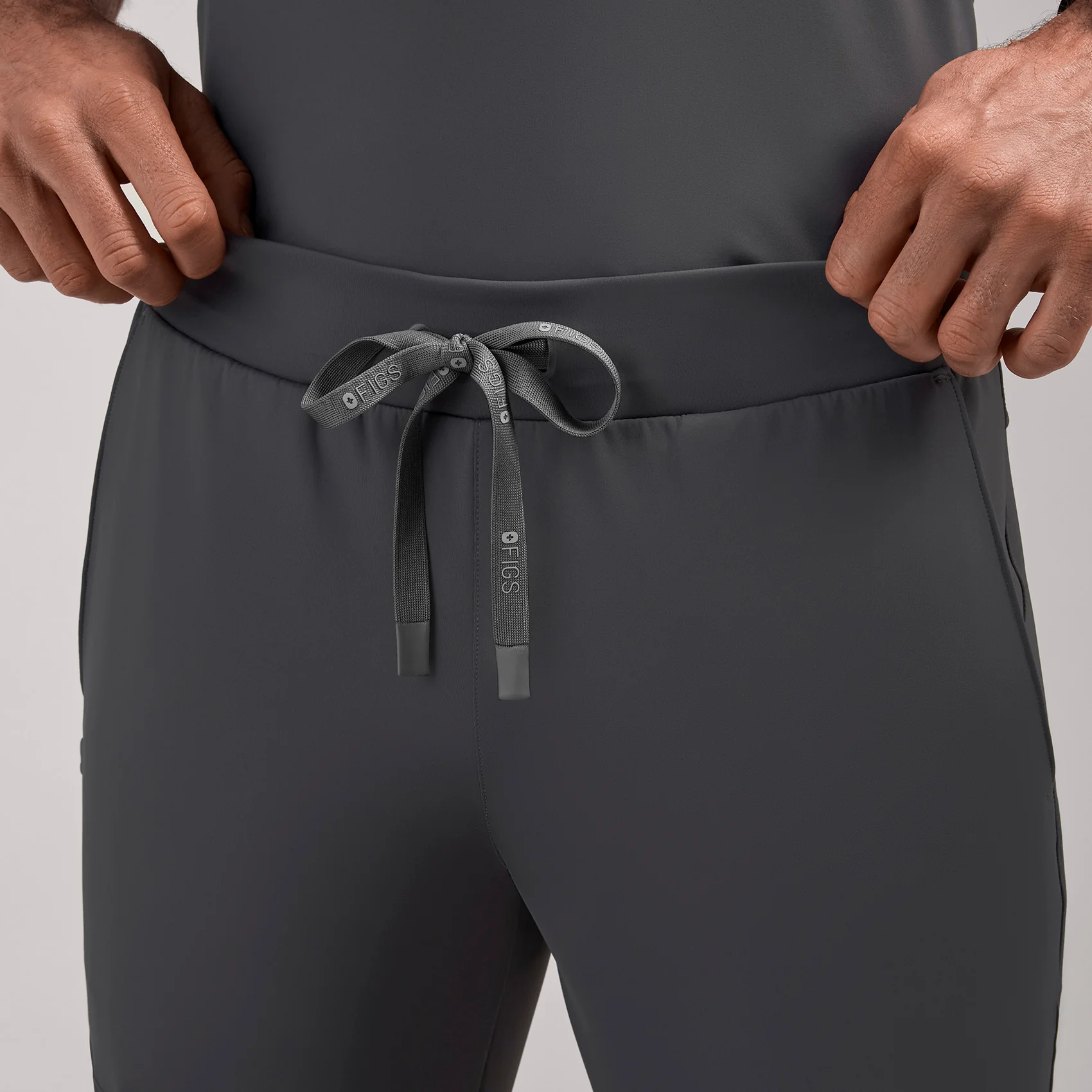 men's Charcoal Pierre FORMx Slim Tapered - Short Scrub Pant™ - Image 6