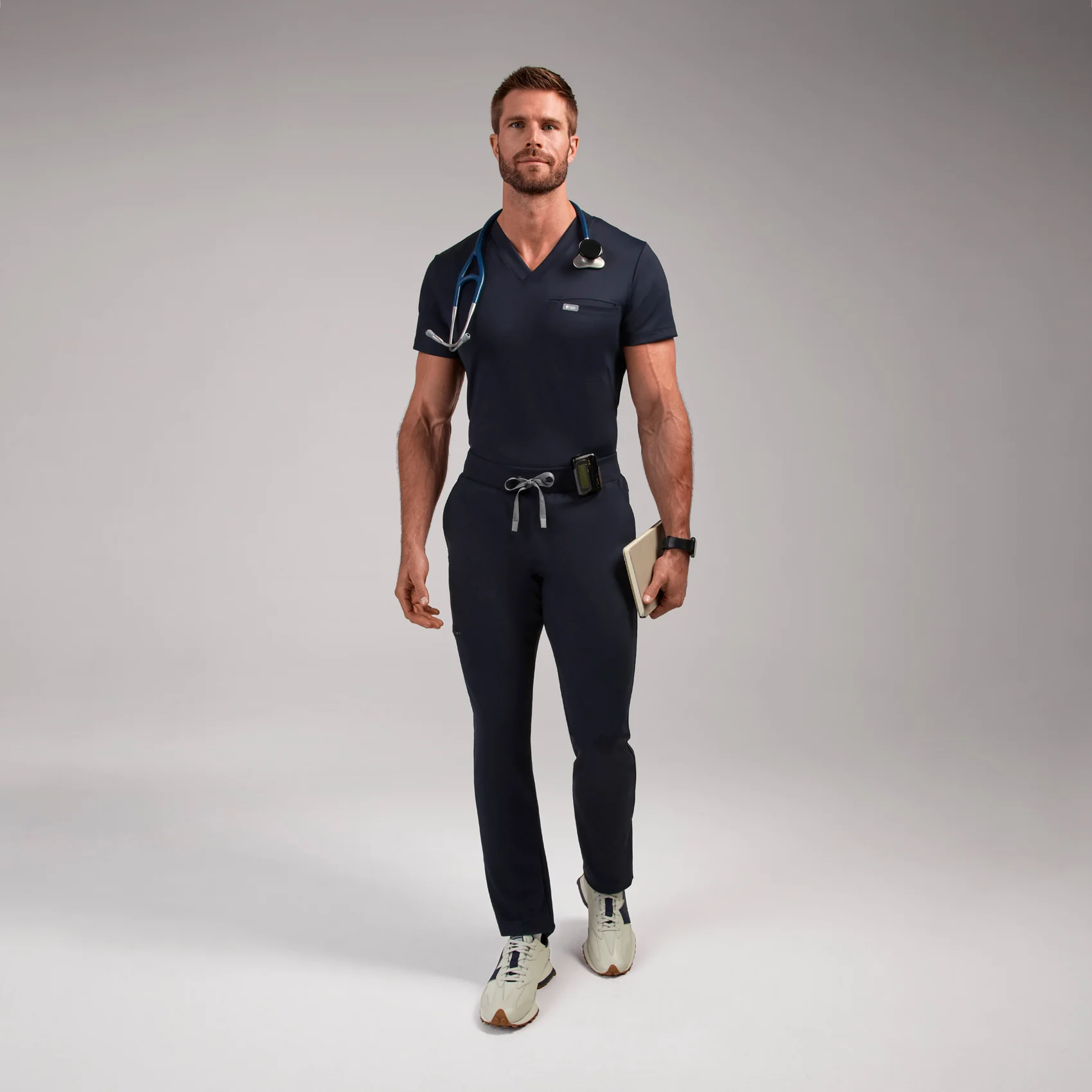 men's Navy Pierre FORMx Slim Tapered - Short Scrub Pant™ - Image 2