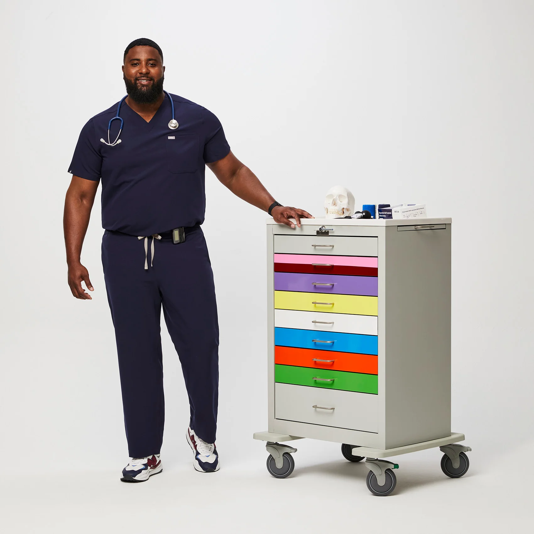 men's Navy Pisco™ Basic Scrub Pants (3XL - 6XL) - Image 2