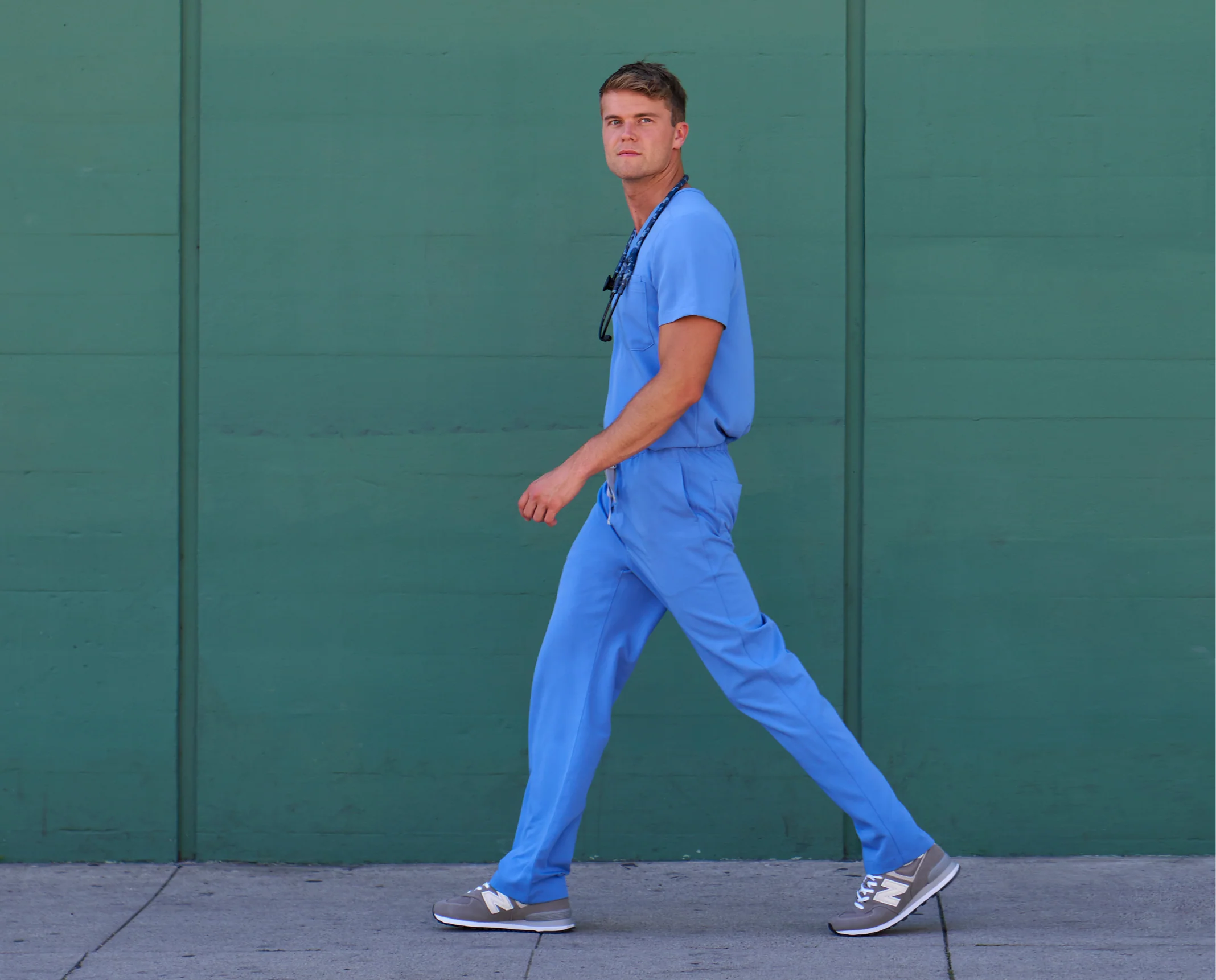 Men's Royal Blue Pisco™ - Short Basic Scrub Pants - Image 6