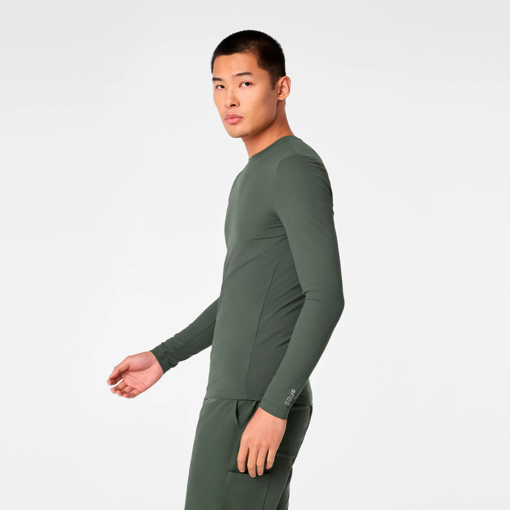 men's Moss Ribbed - Longsleeve Underscrub - Image 5