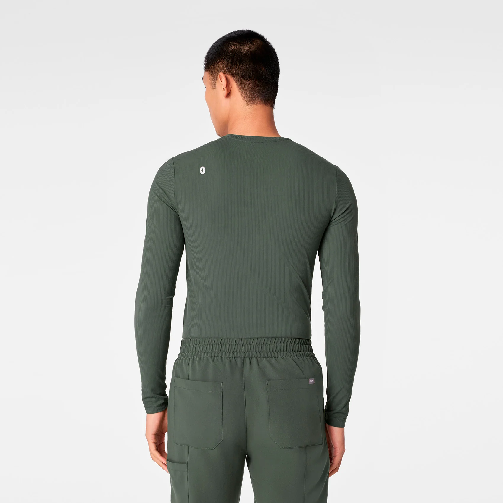men's Moss Ribbed - Longsleeve Underscrub - Image 6