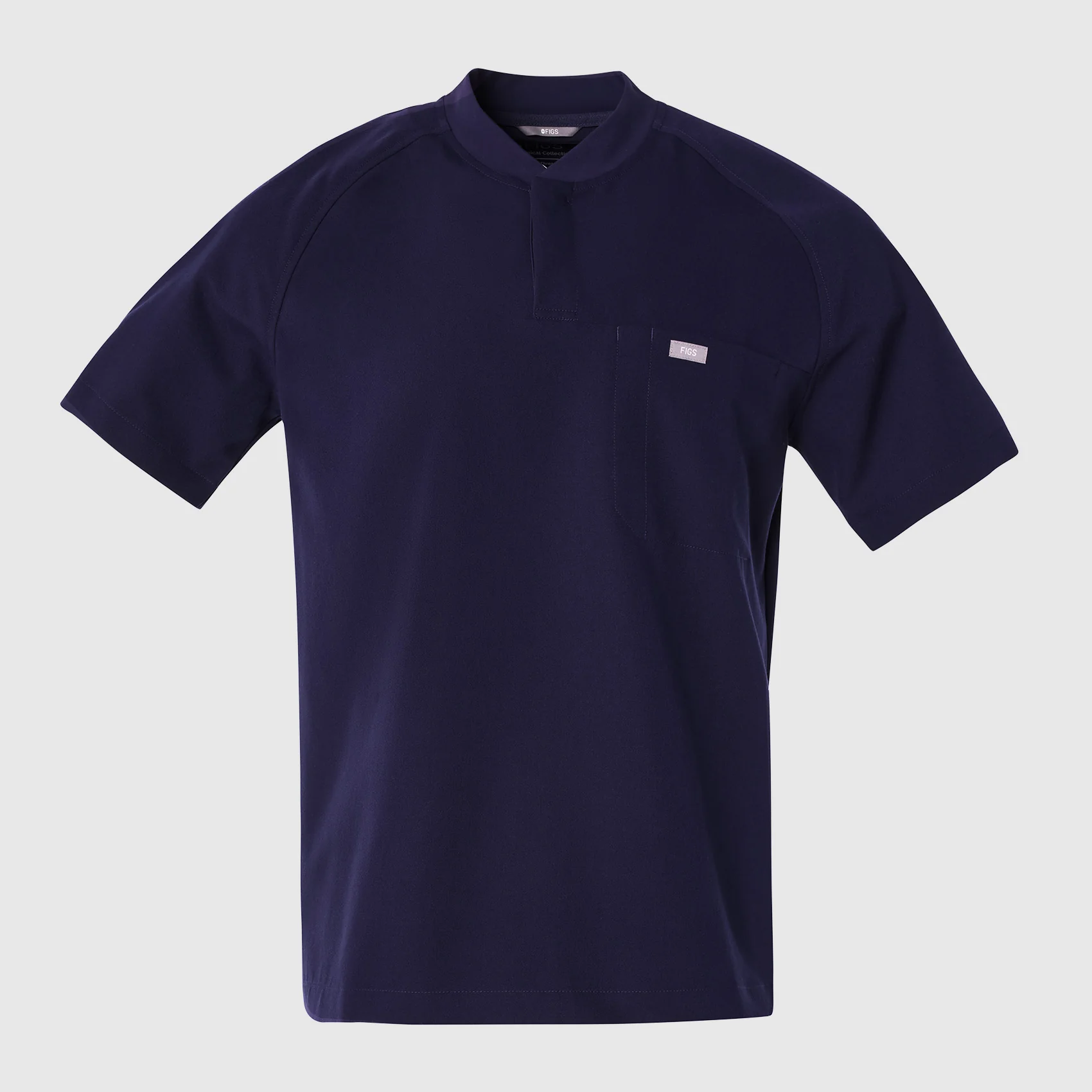 men's Black Stratton Henley - Shortsleeve Scrub Top - Image 9