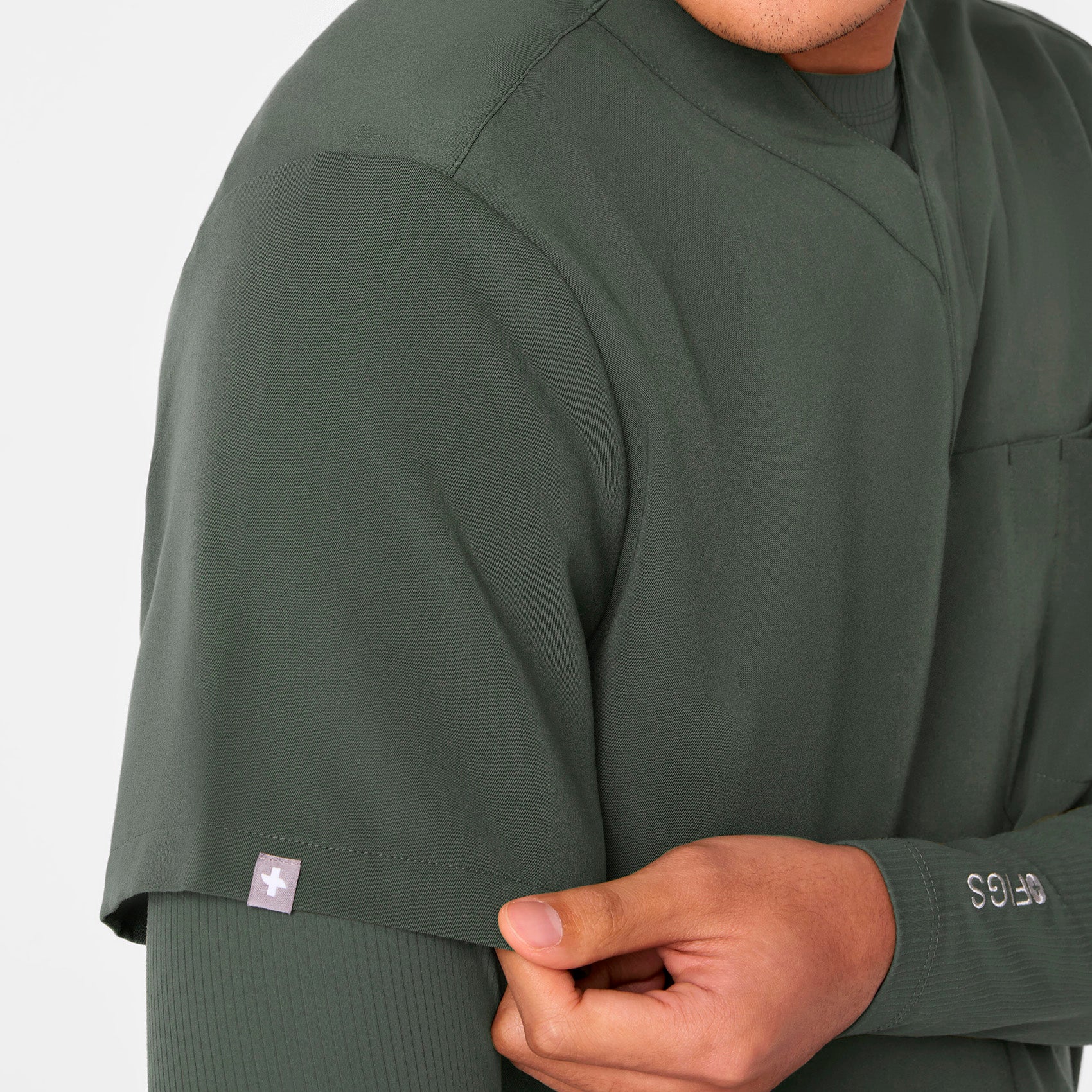 men's Moss Surrey - V-Neck Scrub Top - Image 7