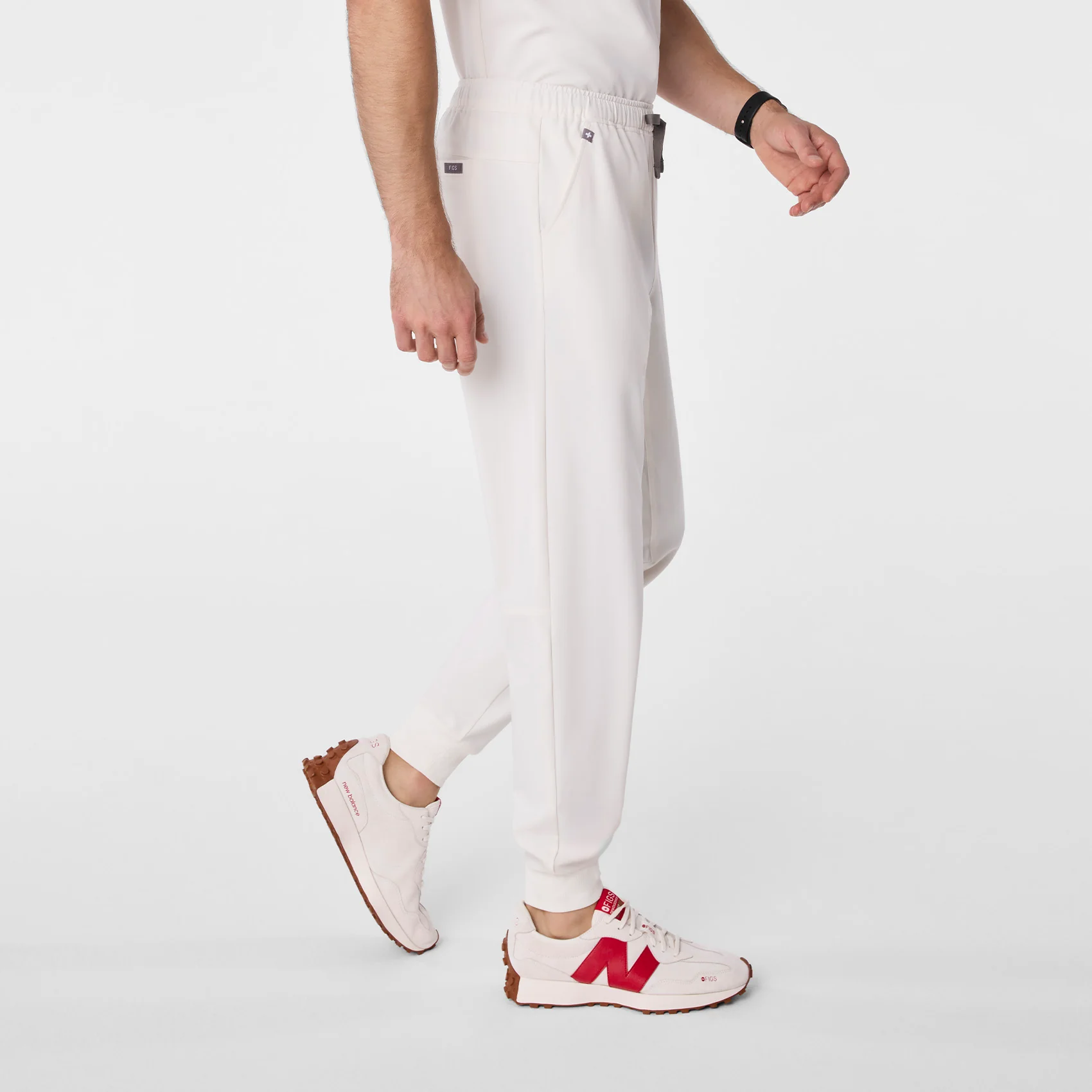 men's Off White Tansen - Short Jogger Scrub Pant™ - Image 3
