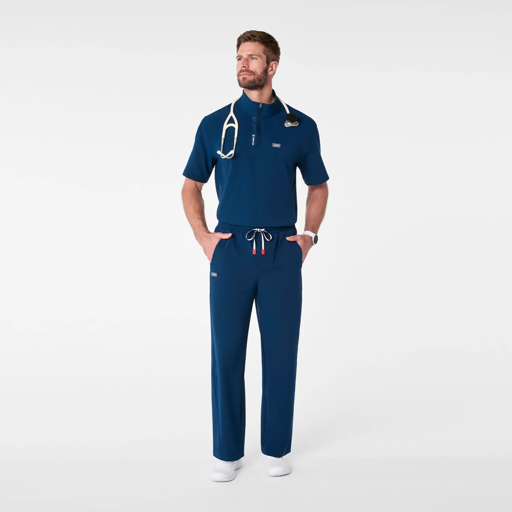 men's Team Usa Blue FIGS x Team USA FIBREx Relaxed - Scrub Pant - Image 2