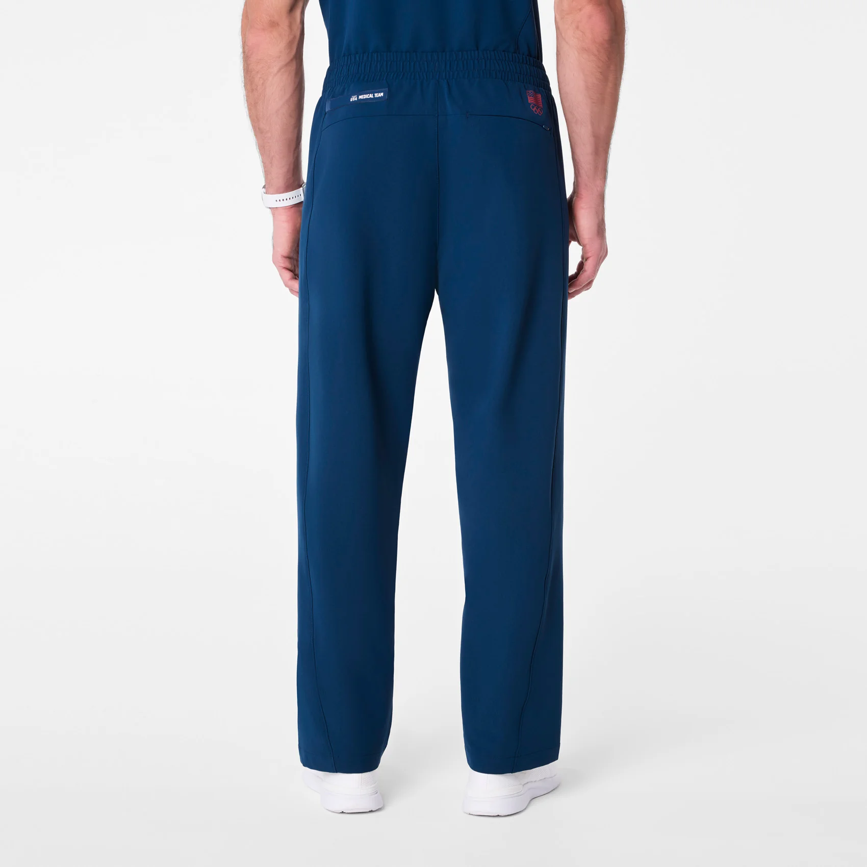 men's Team Usa Blue FIGS x Team USA FIBREx Relaxed - Scrub Pant - Image 4